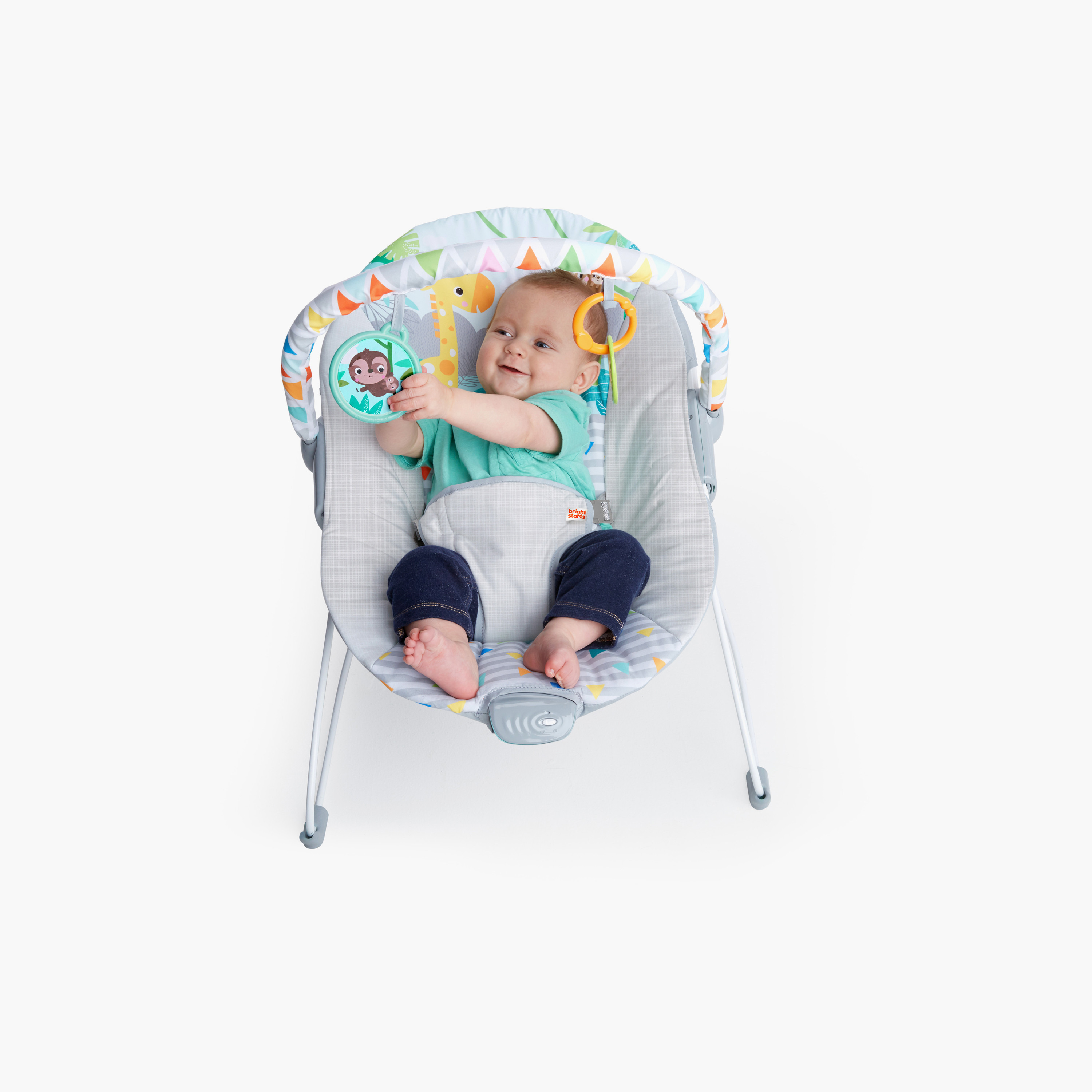 كرسي هزاز  سافاري فان  من برايت ستارتس - للأطفال من 0 إلى 6 أشهر-baby-infantactivity-bouncers-image-7