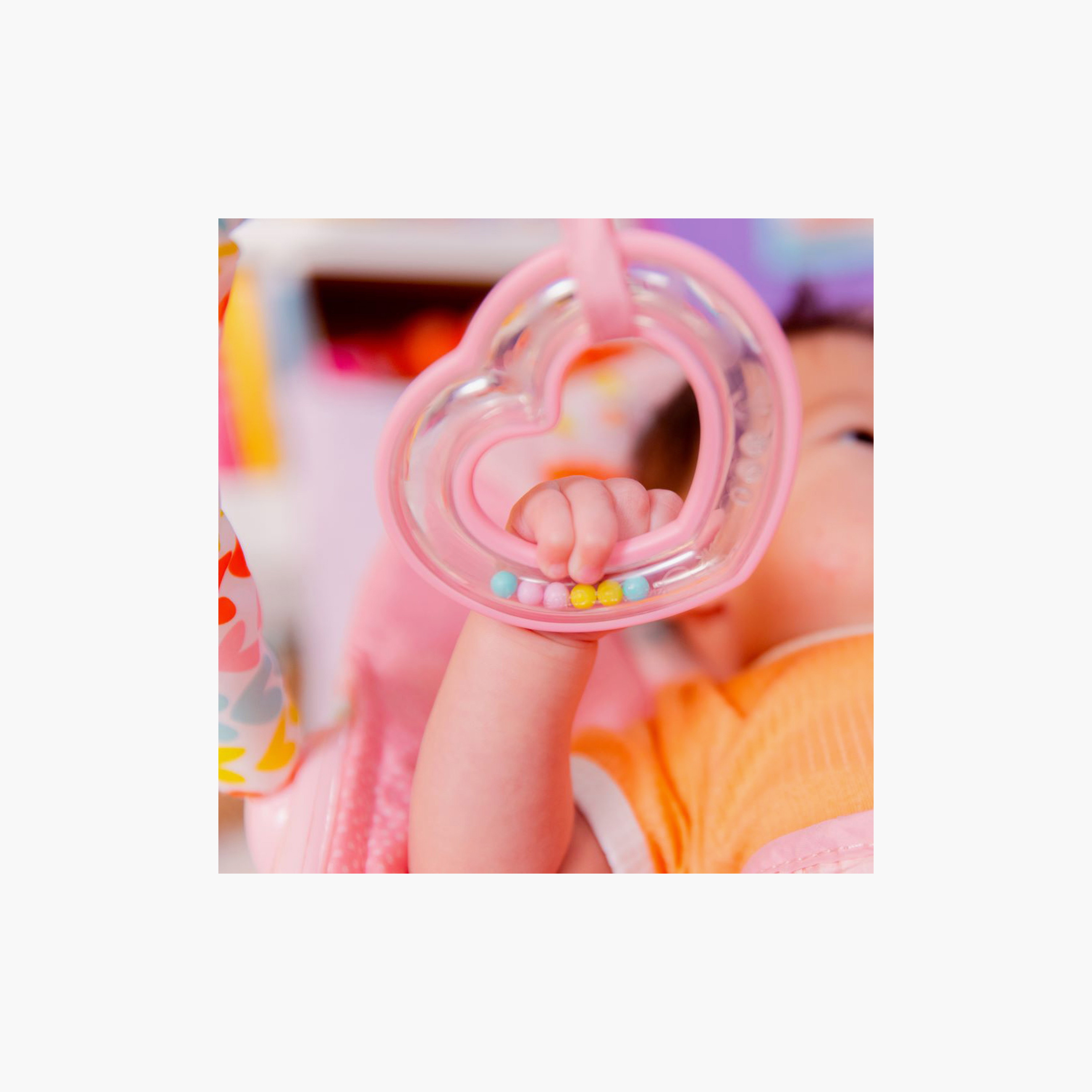 Bright Starts Fancy Fantasy Vibrating Bouncer with Removable Toy Bar - 0-6 Months-baby-infantactivity-bouncers-image-4