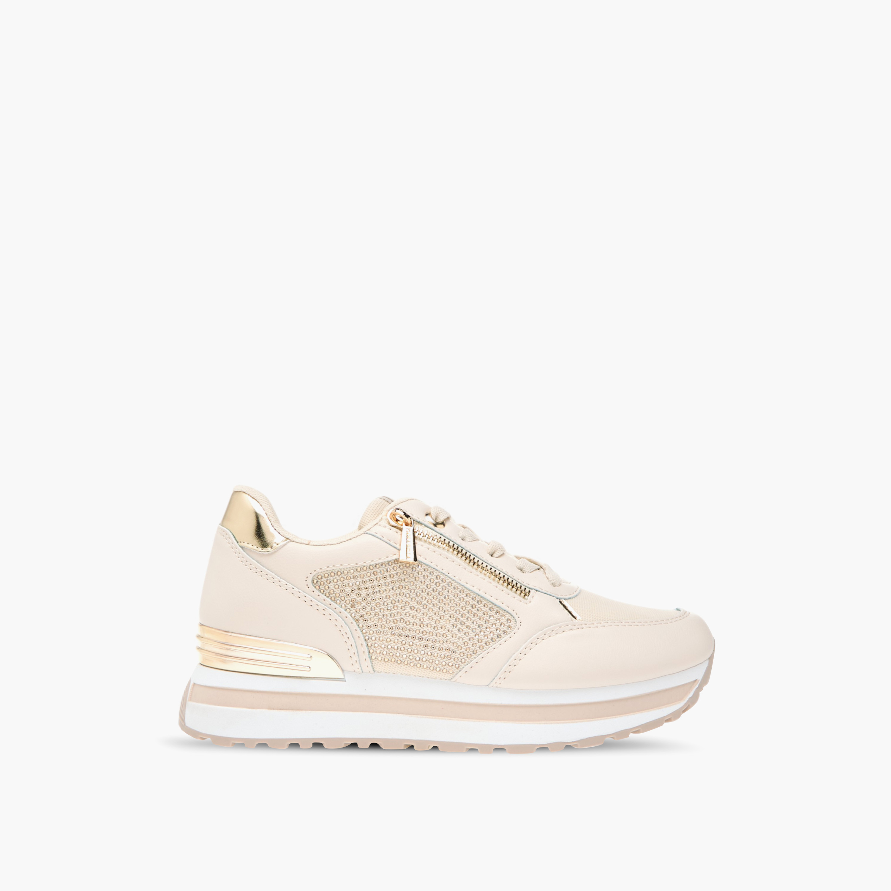 Flora Bella Panelled Sneakers with Lace-Up Closure-women-shoes-sneakers-image-3