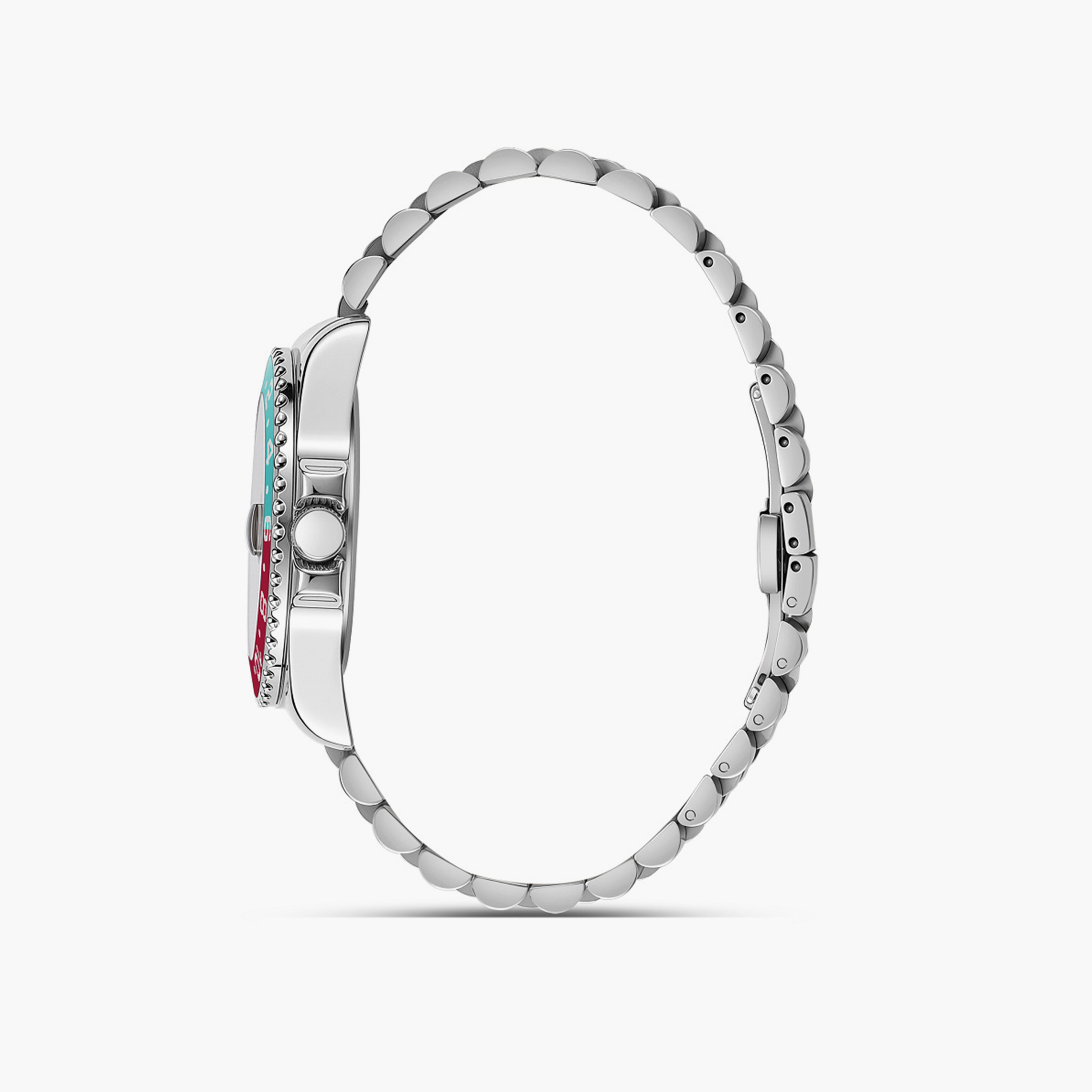 أوماكس- ساعة تناظرية   للرجال  سوار معدني  لون فضي   40مم | SQ-AD001PT3I-men-watchesandjewellery-watches-image-2