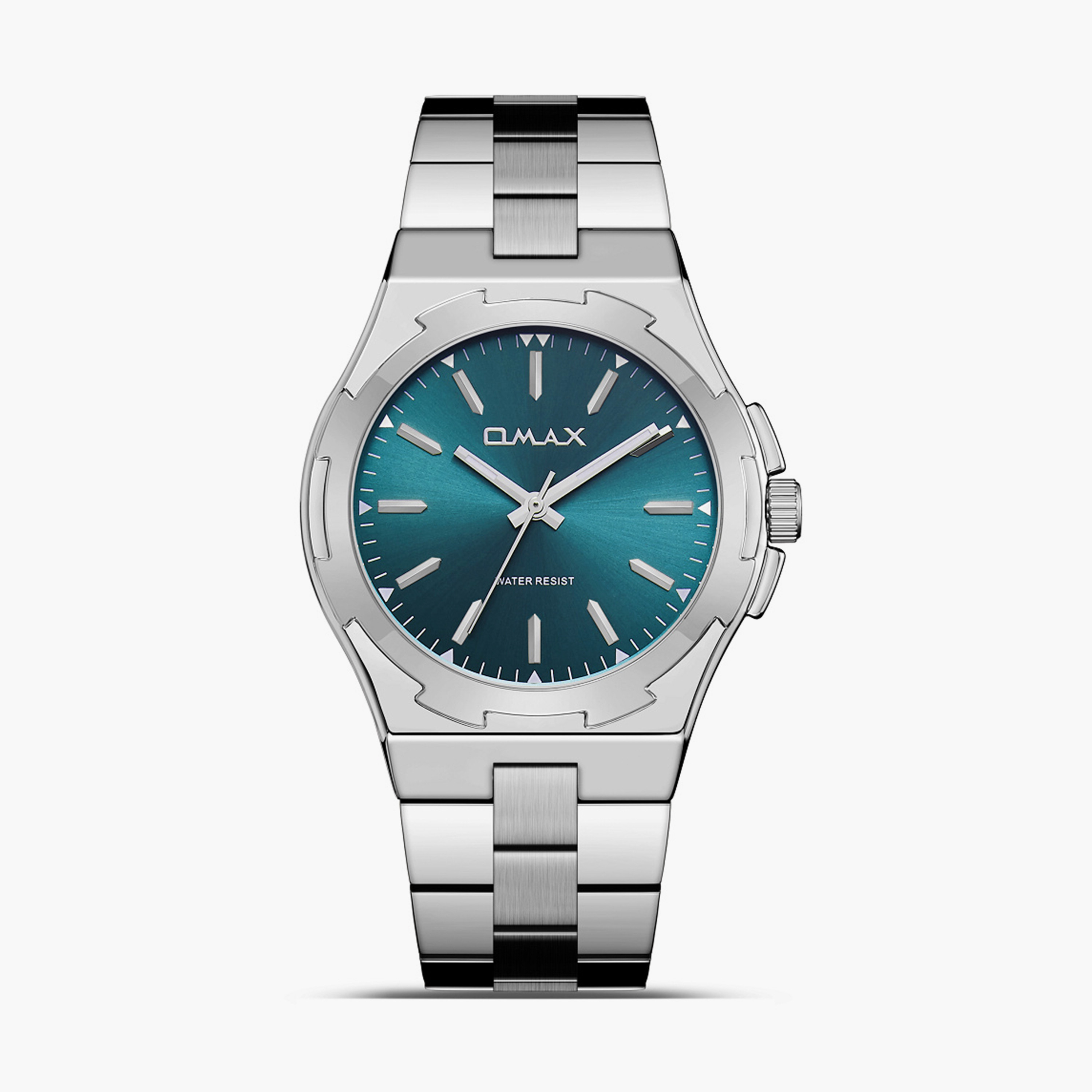 أوماكس- ساعة تناظرية   للرجال  سوار معدني  لون فضي   40مم | SQ-AS001P63I-men-watchesandjewellery-watches-image-1