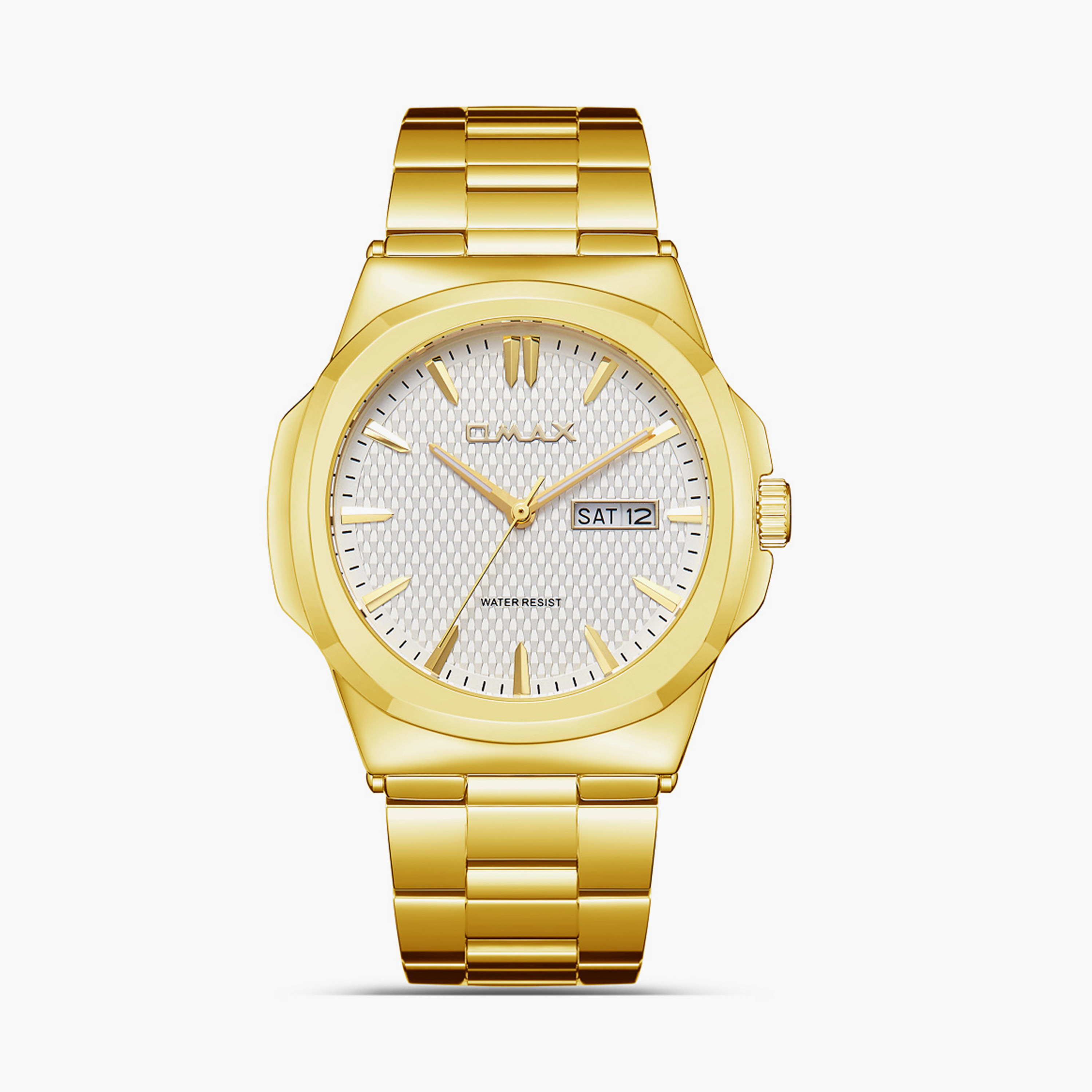 Omax Men's 44MM Gold Analog Metal Strap Watch | SQ-AT001G31I-men-watchesandjewellery-watches-image-1