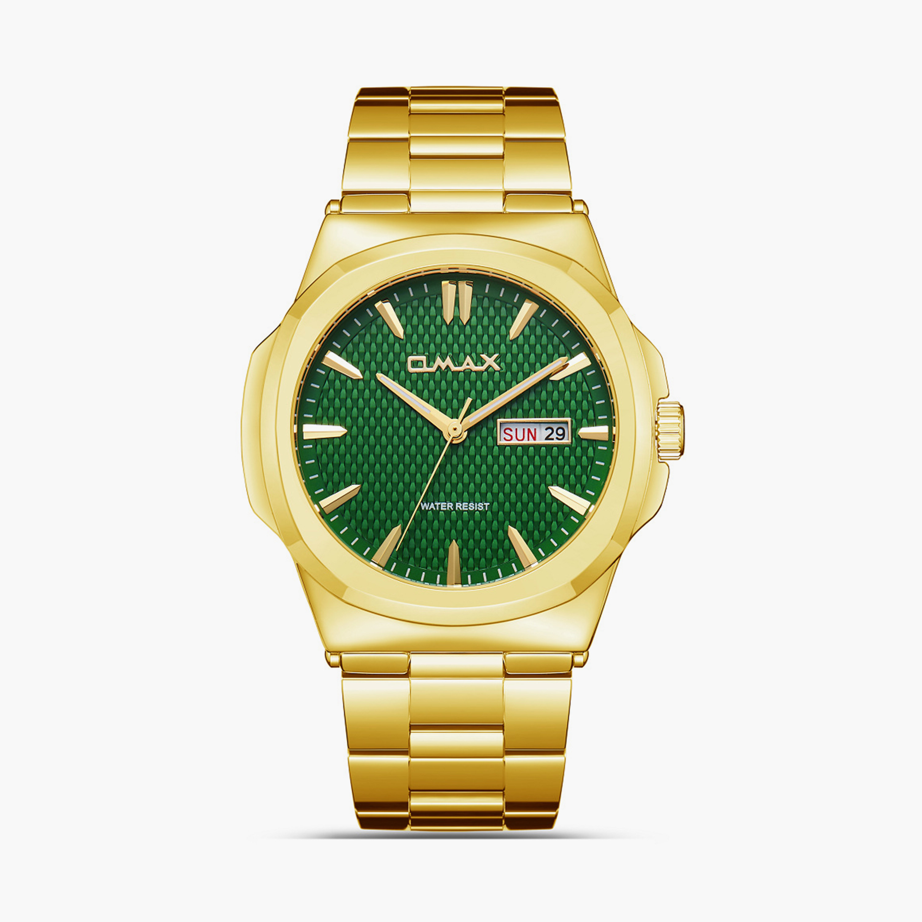 Omax Men's 44MM Gold Analog Metal Strap Watch | SQ-AT001G31I-men-watchesandjewellery-watches-image-9