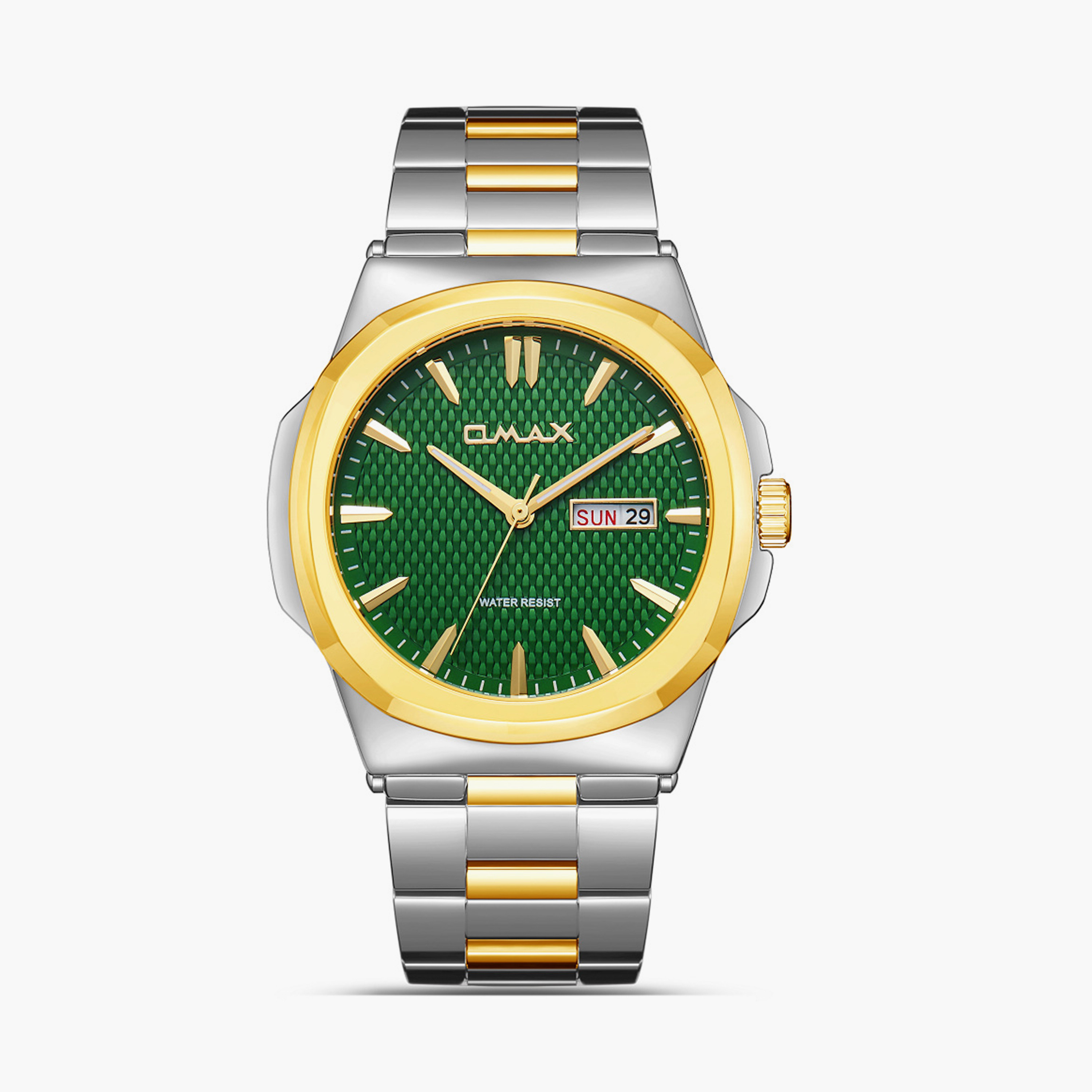 Omax Men's 44MM Dual Tone Analog Metal Strap Watch | SQ-AT001T2II-men-watchesandjewellery-watches-image-1