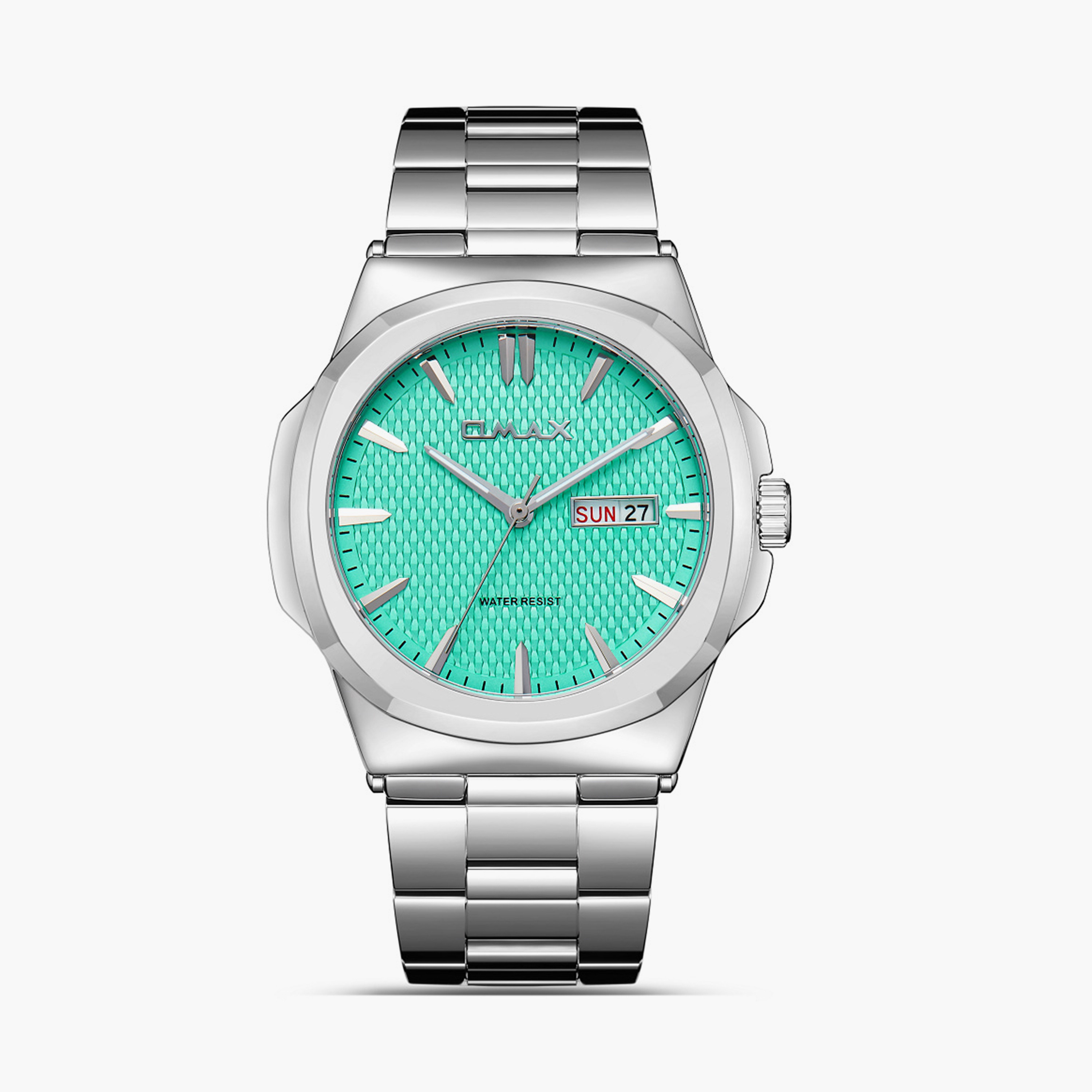 Omax Men's 44MM Silver Analog Metal Strap Watch | SQ-AT001PO3I-men-watchesandjewellery-watches-image-5