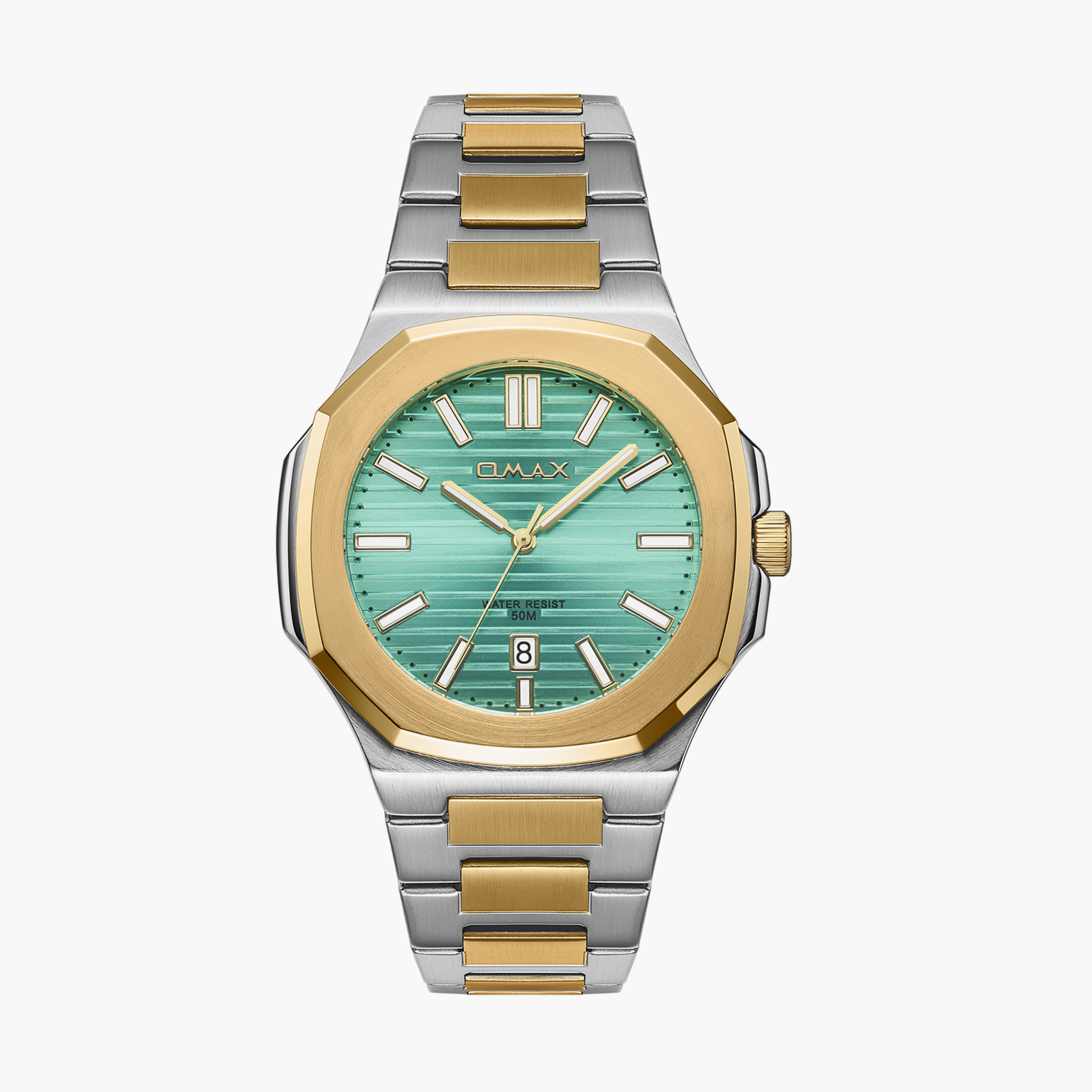 أوماكس- ساعة تناظرية   للرجال  سوار معدني  لون مزدوج   42مم | 00BFD003A002-men-watchesandjewellery-watches-image-1