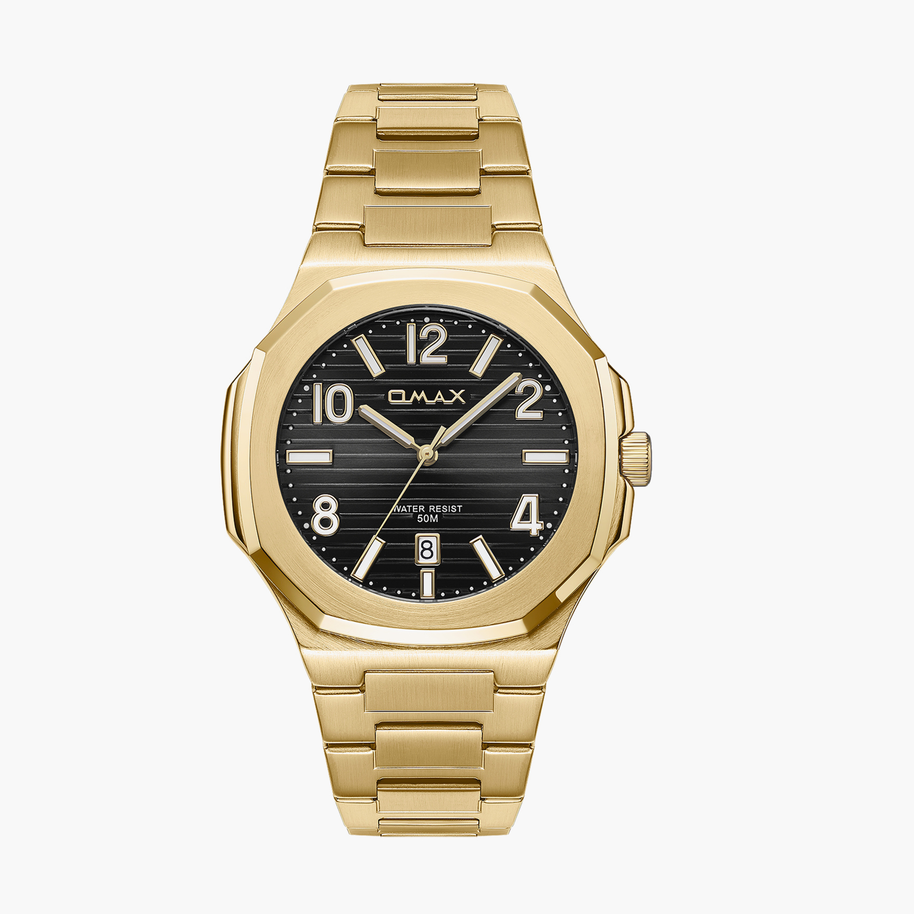 أوماكس- ساعة تناظرية   للرجال  سوار معدني  لون ذهبي   42مم | 00BFD003D002-men-watchesandjewellery-watches-image-5