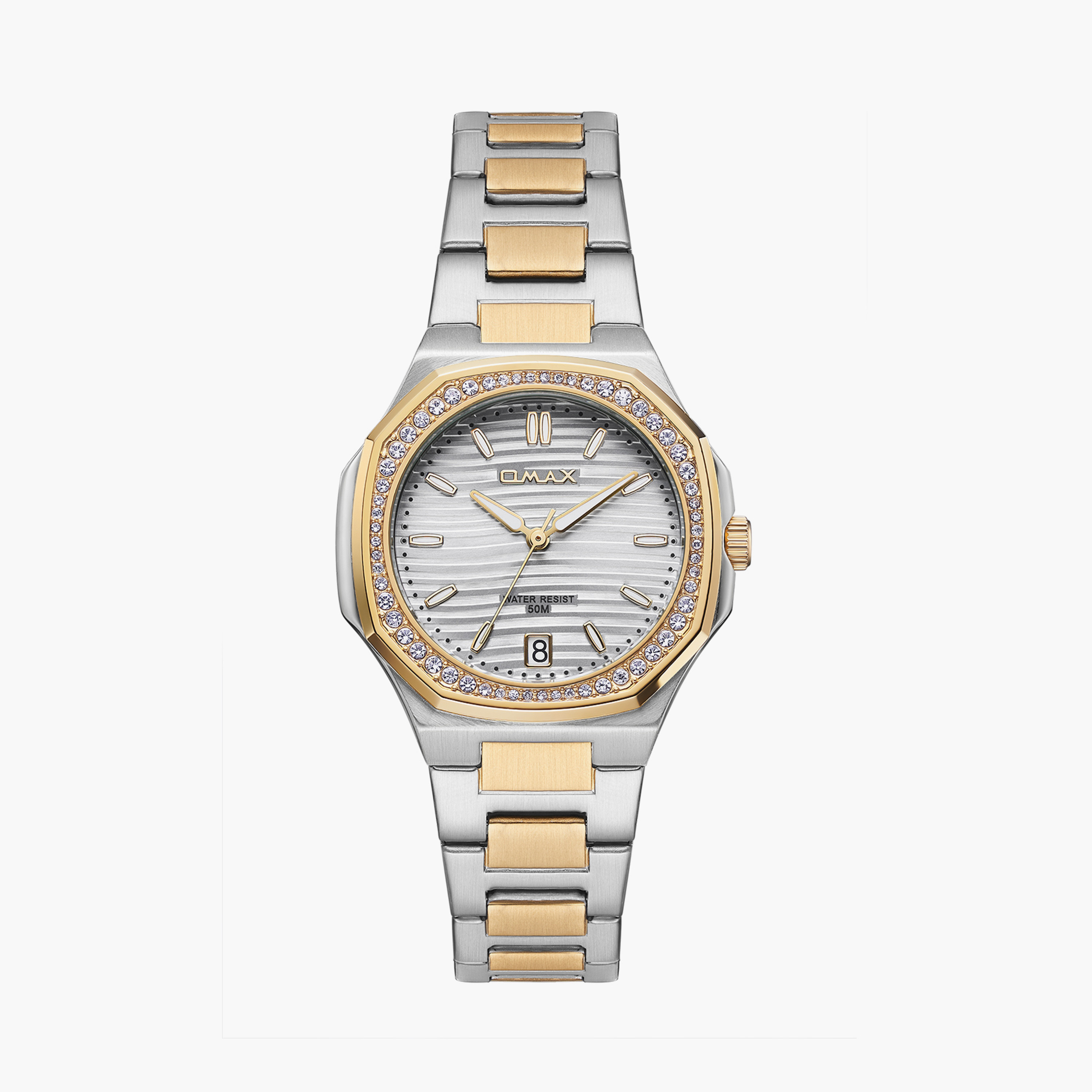 أوماكس- ساعة تناظرية   للنساء  سوار معدني  لون مزدوج   42مم | 00BFD006A008-women-watchesandjewellery-watches-image-1