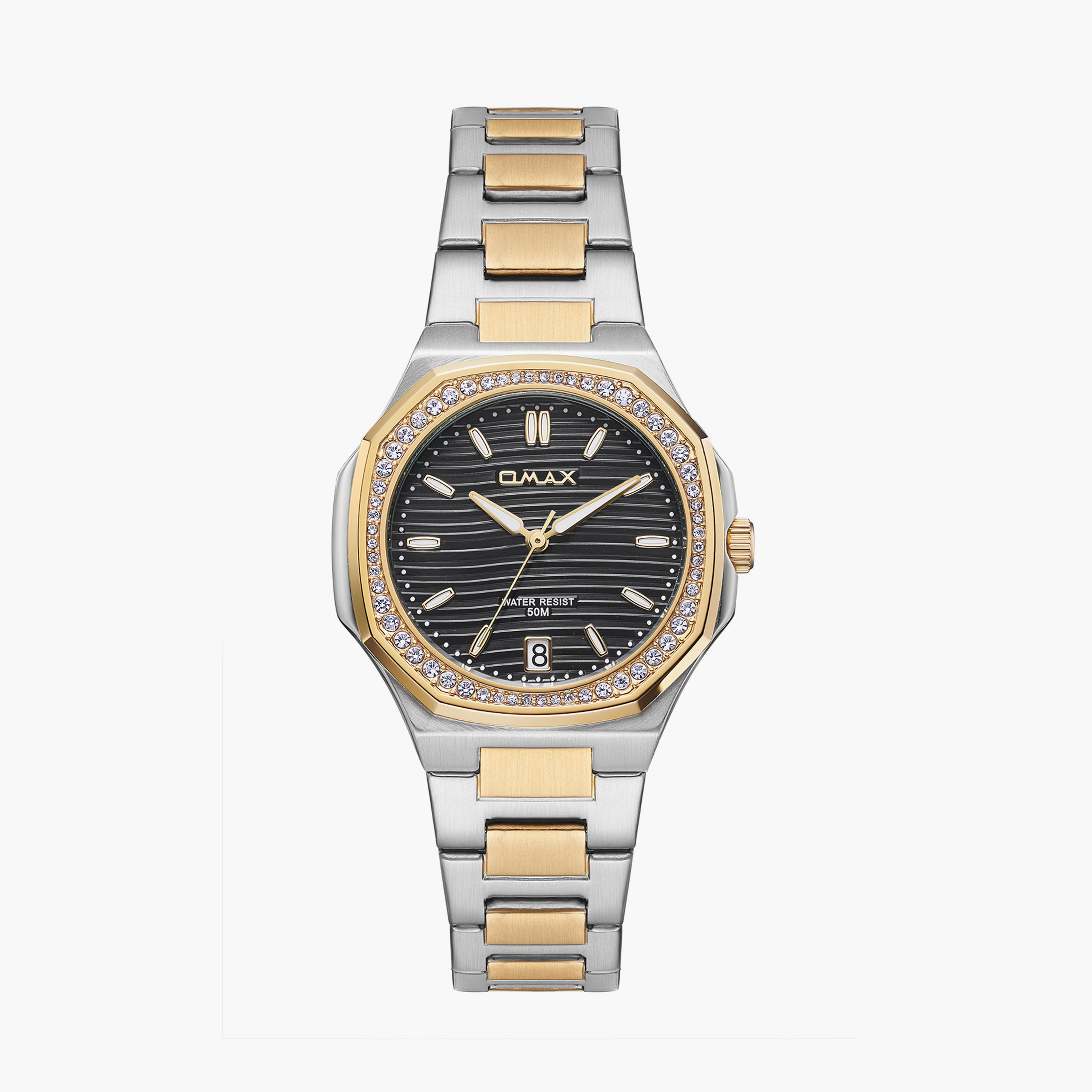 أوماكس- ساعة تناظرية   للنساء  سوار معدني  لون مزدوج   42مم | 00BFD006A002-women-watchesandjewellery-watches-image-1