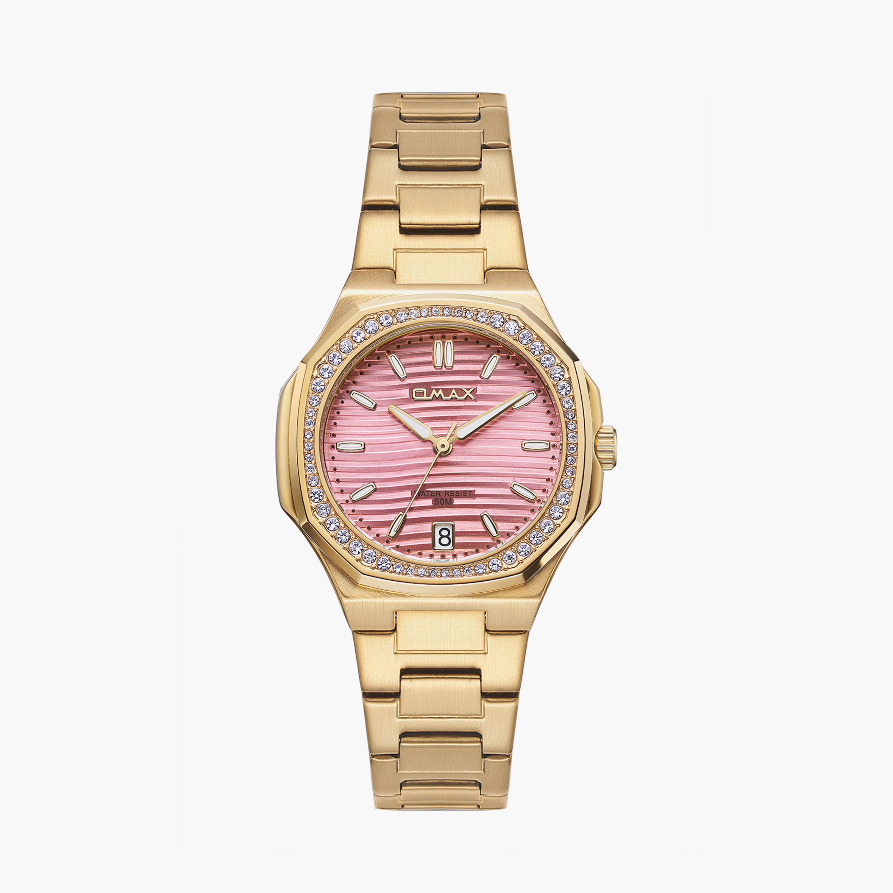 Omax Women's 42MM Gold Analog Metal Strap Watch | 00BFD006D002-women-watchesandjewellery-watches-image-9