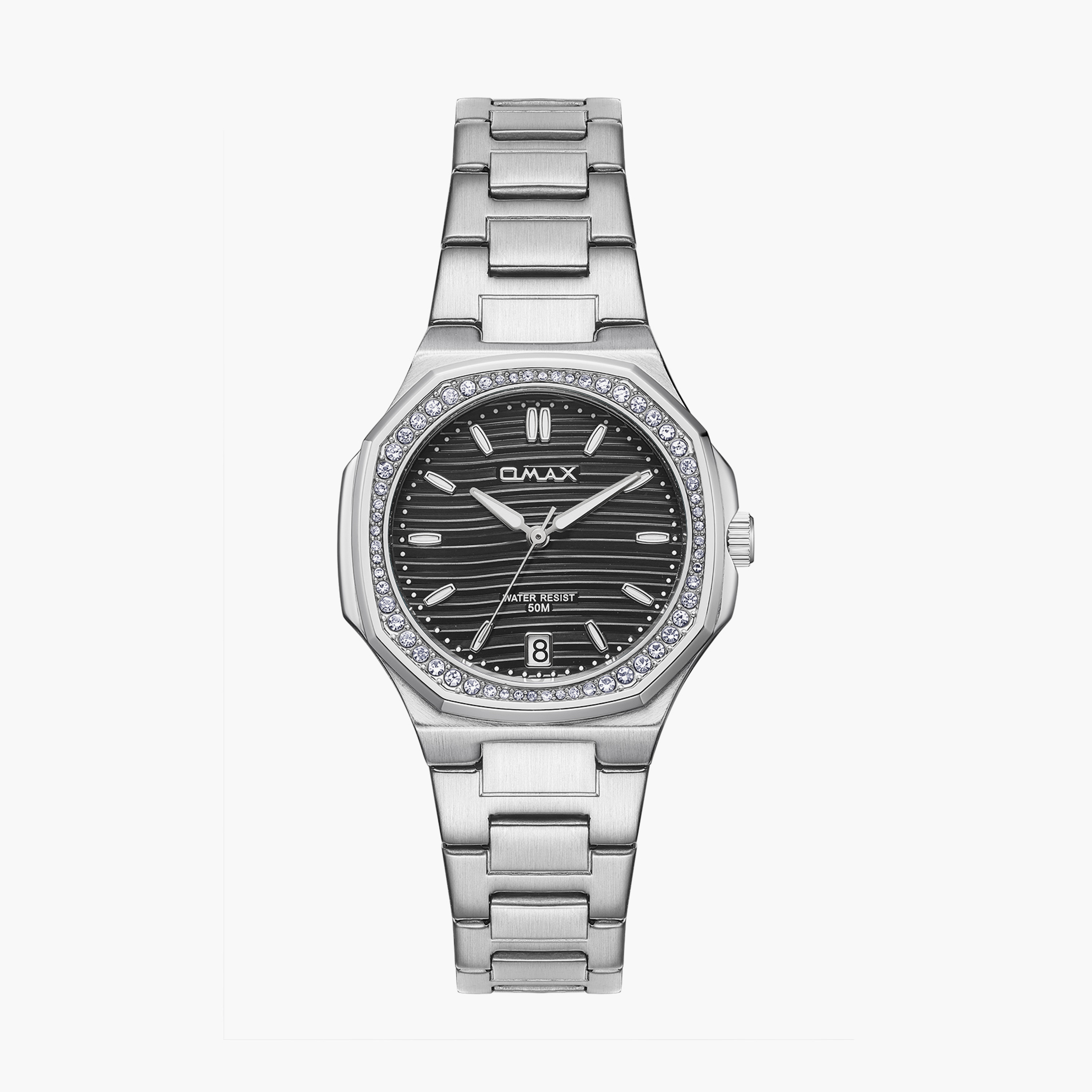 أوماكس- ساعة تناظرية   للنساء  سوار معدني  لون فضي   42مم | 00BFD006V002-women-watchesandjewellery-watches-image-1