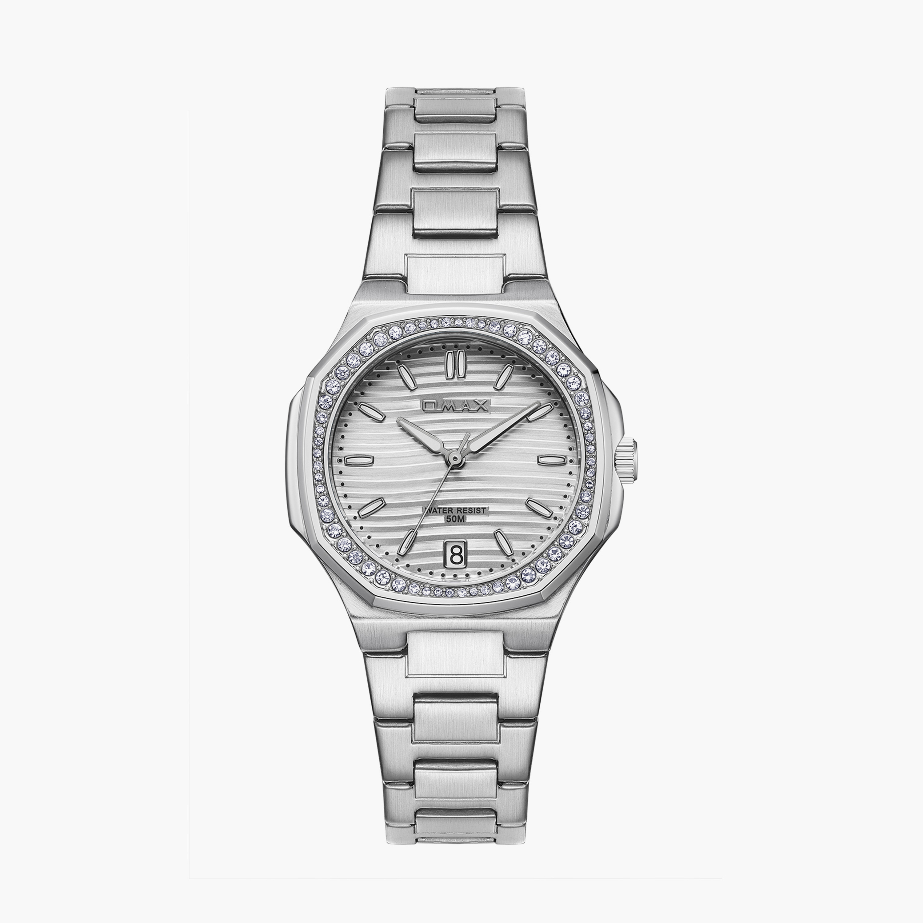 أوماكس- ساعة تناظرية   للنساء  سوار معدني  لون فضي   42مم | 00BFD006V018-women-watchesandjewellery-watches-image-1