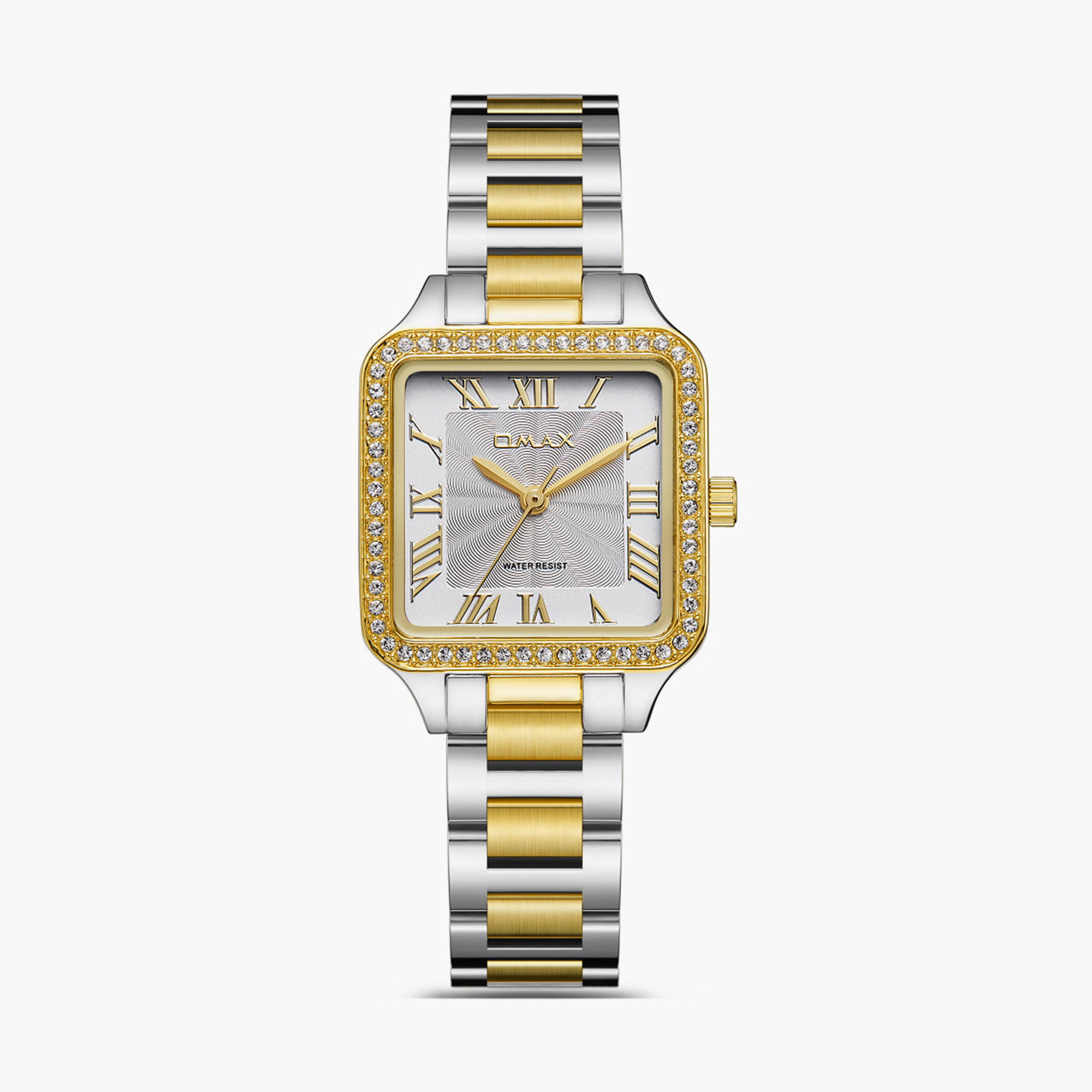 أوماكس- ساعة تناظرية   للنساء  سوار معدني  لون مزدوج   28مم | SQ-BS002T3IR-women-watchesandjewellery-watches-image-1