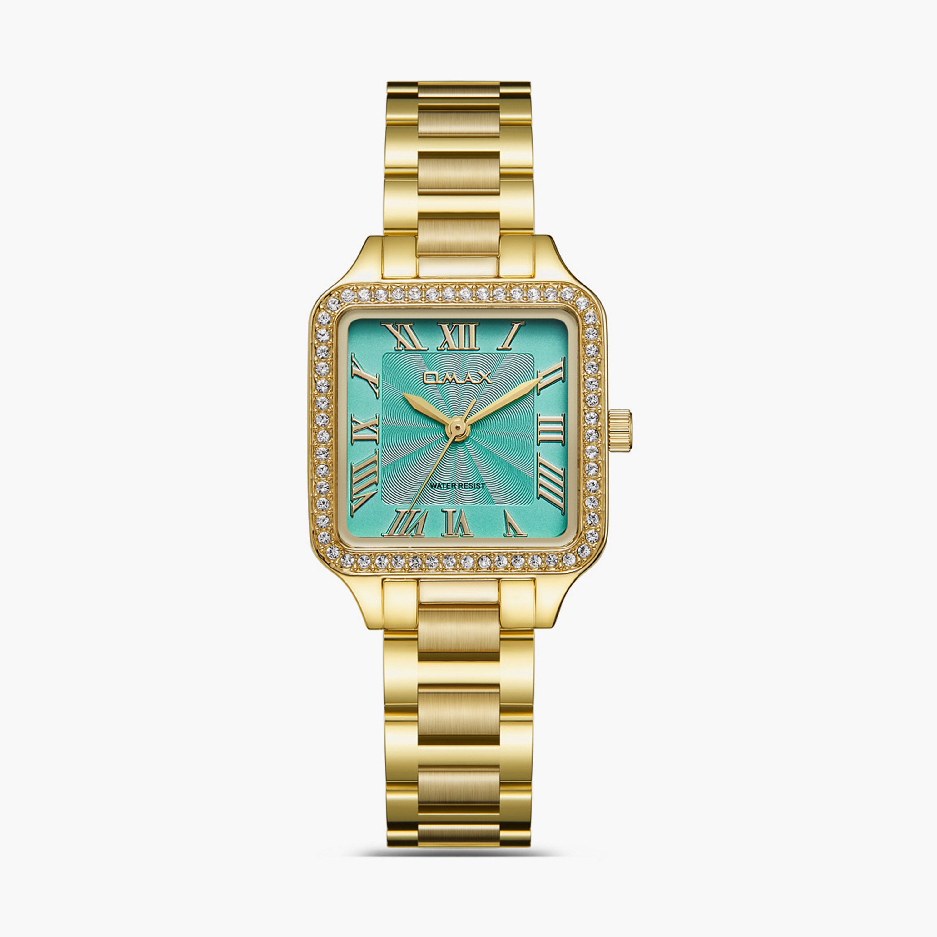 أوماكس- ساعة تناظرية   للنساء  سوار معدني  لون ذهبي   28مم | SQ-BS002GD1R-women-watchesandjewellery-watches-image-1