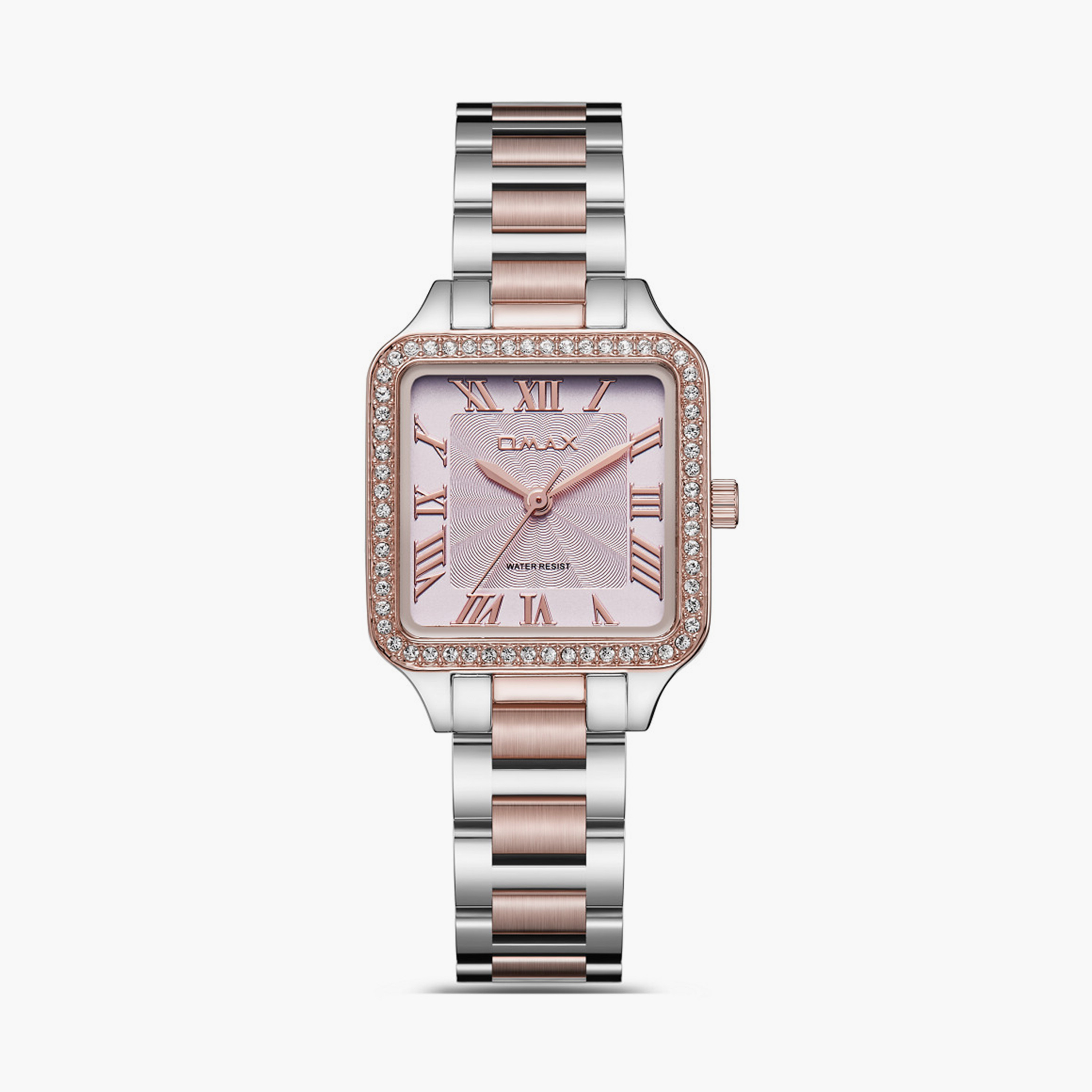 Omax Women's 28MM Gold Analog Metal Strap Watch | SQ-BS002CUSR-women-watchesandjewellery-watches-image-1