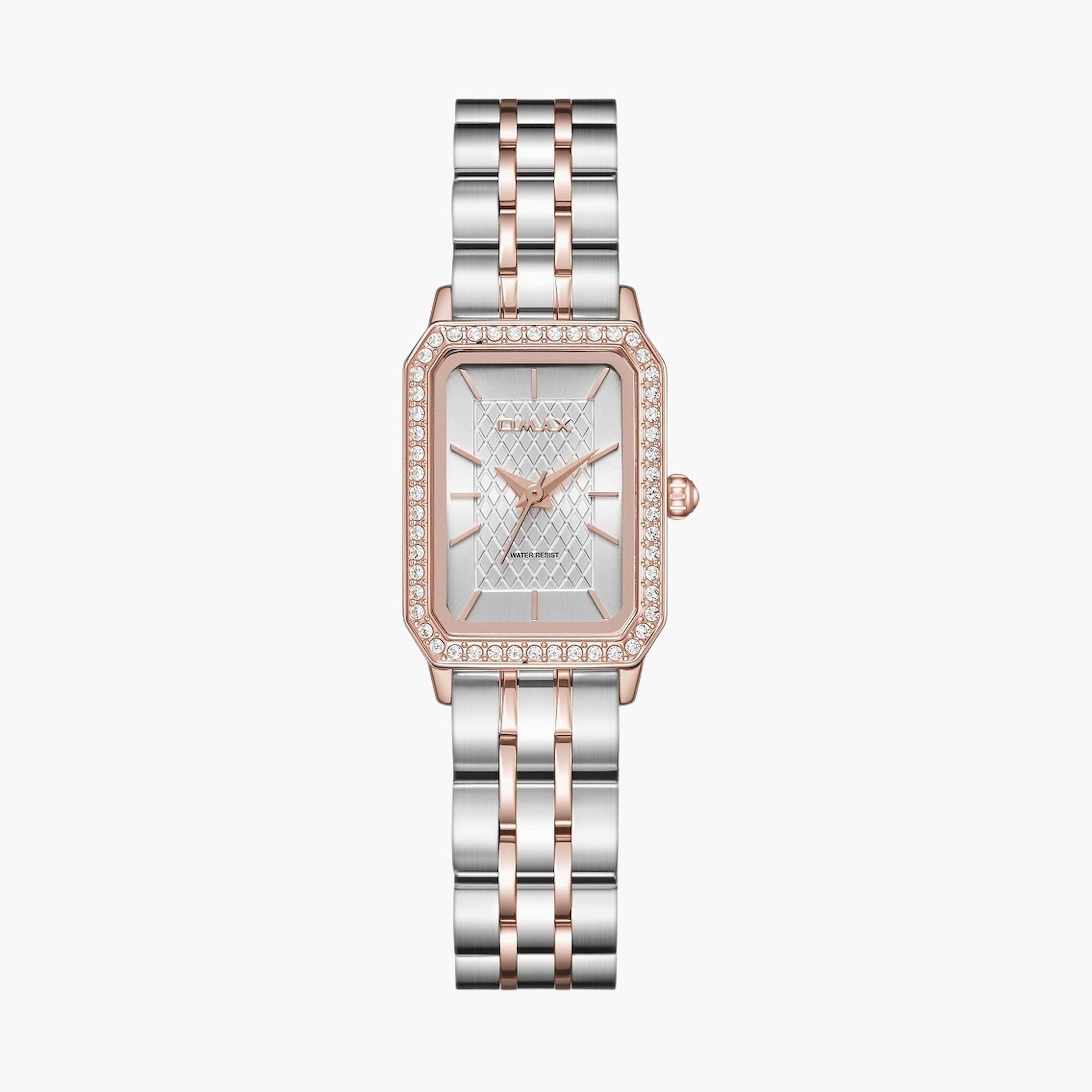 أوماكس- ساعة تناظرية   للنساء  سوار معدني  لون ذهبي   30مم | SQ-BS004C3SI-women-watchesandjewellery-watches-image-1
