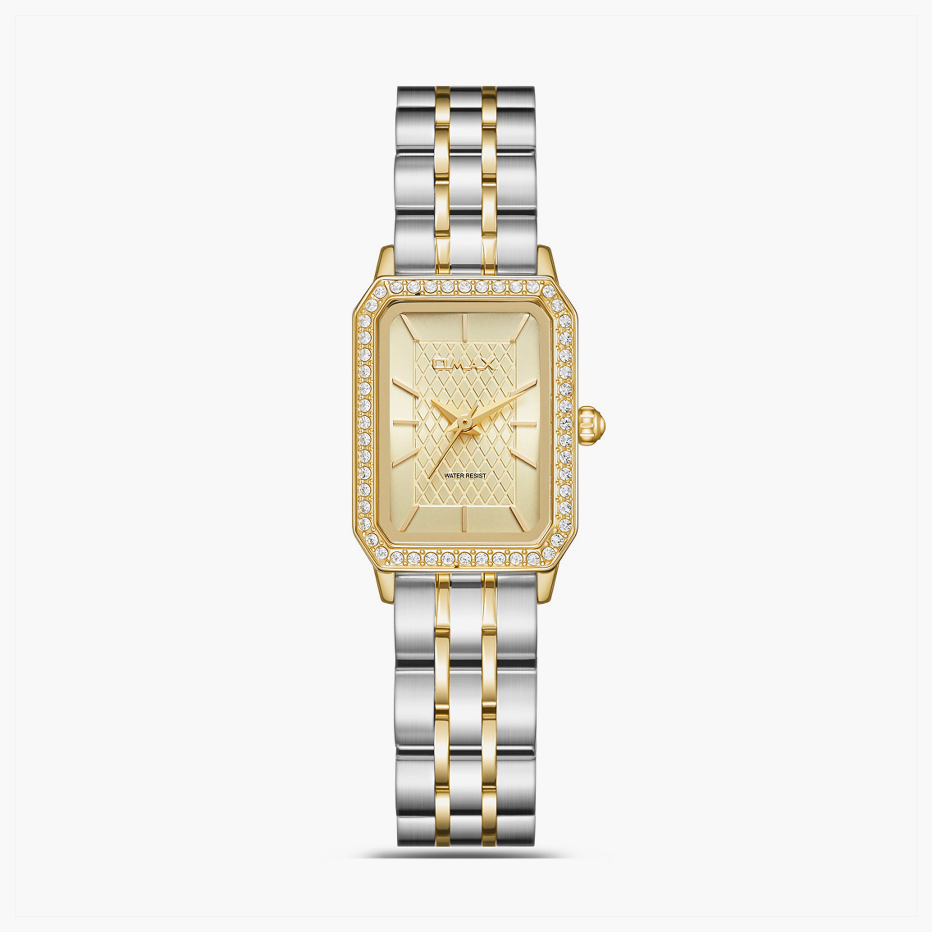 Omax Women's 30MM Dual Tone Analog Metal Strap Watch | SQ-BS004T1II-women-watchesandjewellery-watches-image-1