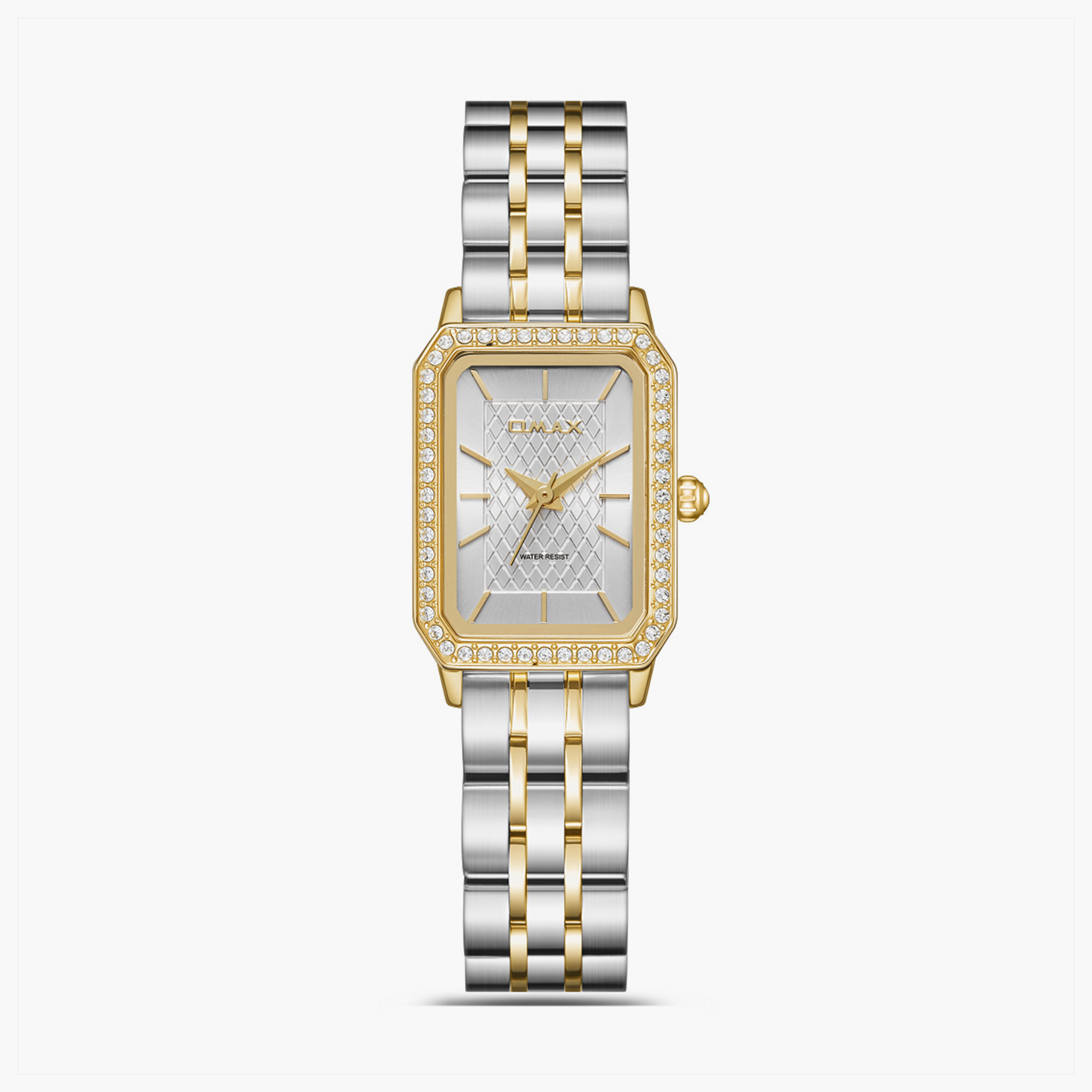 Omax Women's 30MM Dual Tone Analog Metal Strap Watch | SQ-BS004T3II-women-watchesandjewellery-watches-image-1