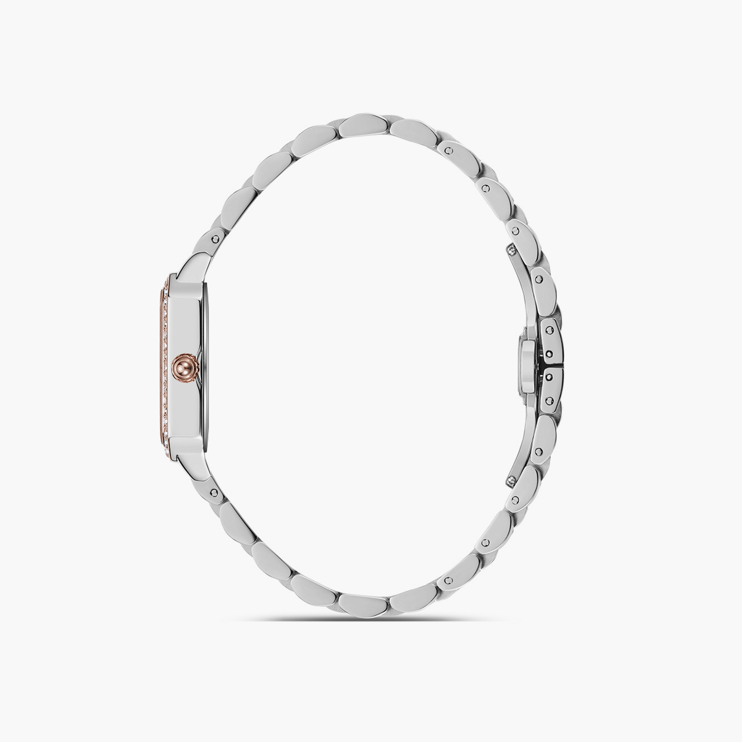 Omax Women's 30MM Gold Analog Metal Strap Watch | SQ-BS004CTSI-women-watchesandjewellery-watches-image-2