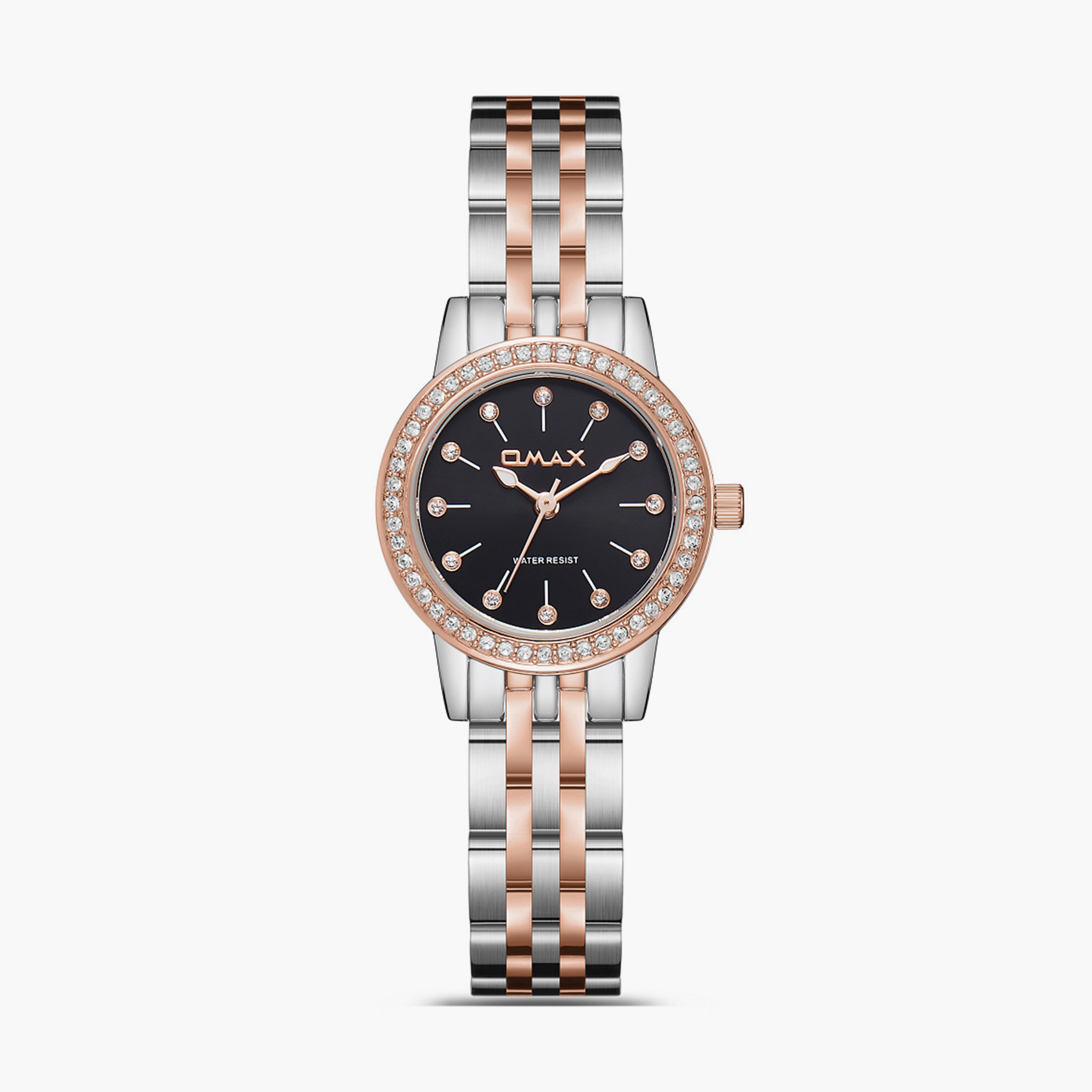 Omax Women's 26MM Gold Analog Metal Strap Watch | SQ-BS006C2SS-women-watchesandjewellery-watches-image-1
