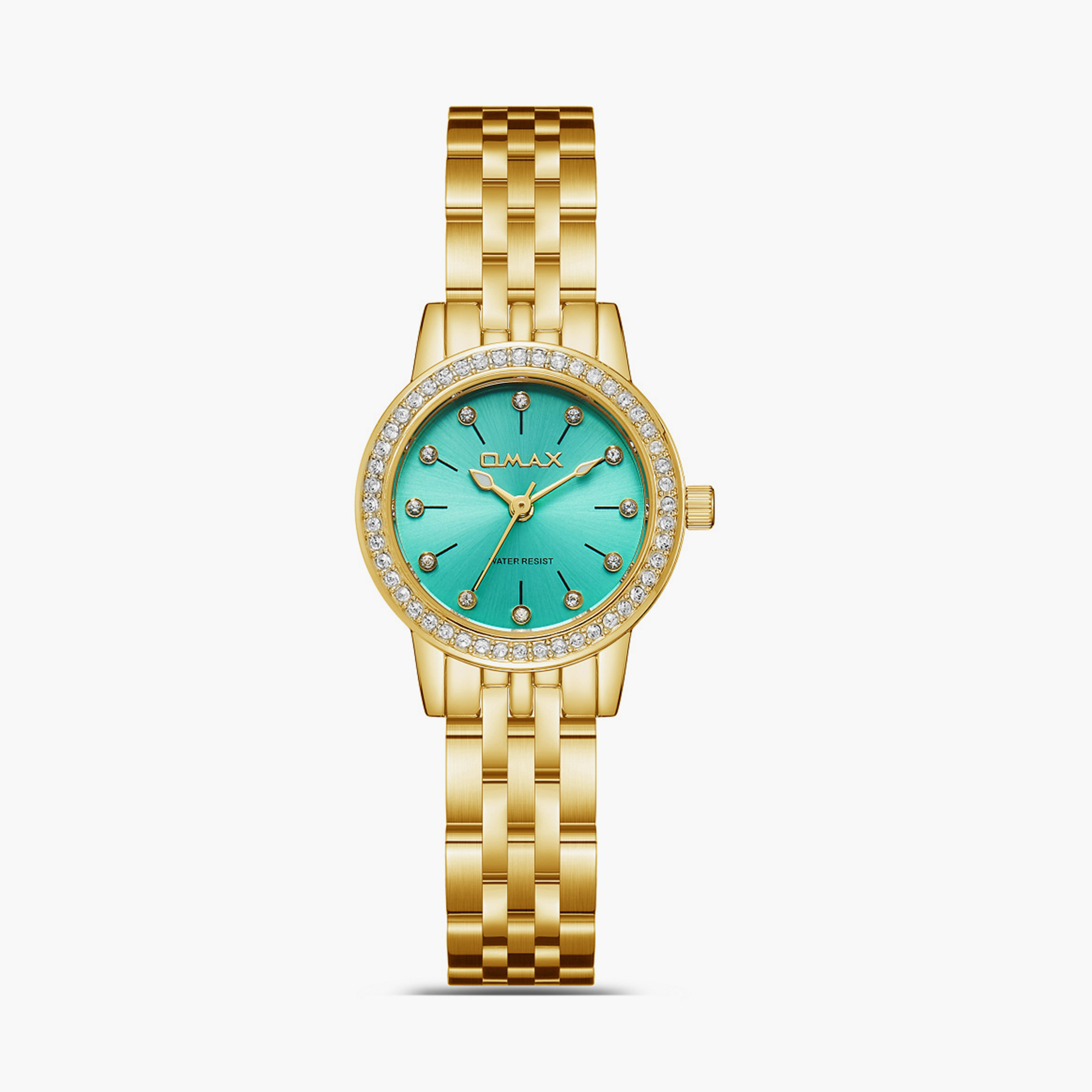 أوماكس- ساعة تناظرية   للنساء  سوار معدني  لون ذهبي   26مم | SQ-BS006GT1S-women-watchesandjewellery-watches-image-1