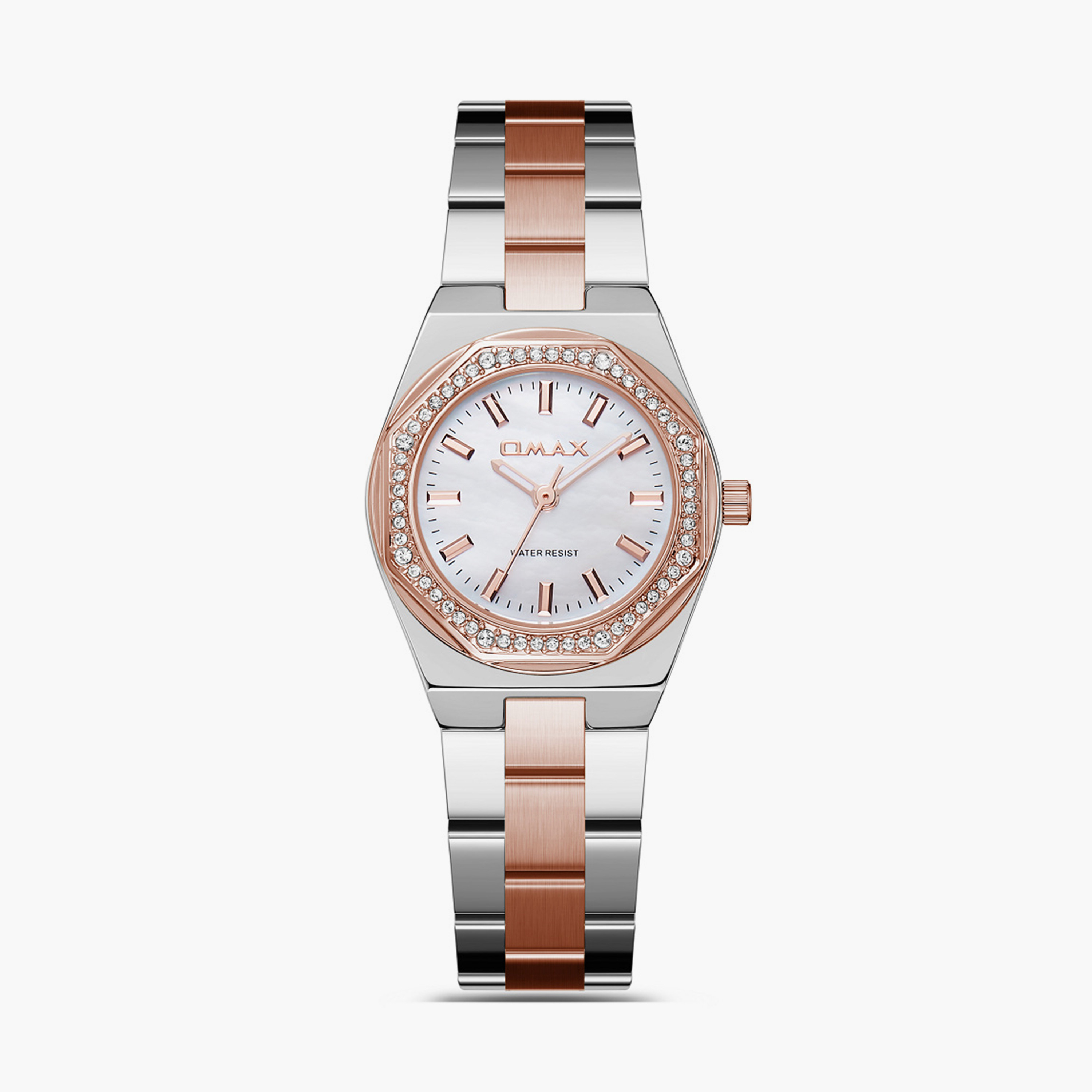أوماكس- ساعة تناظرية   للنساء  سوار معدني  لون ذهبي   28مم | SQ-BS008C2SI-women-watchesandjewellery-watches-image-5