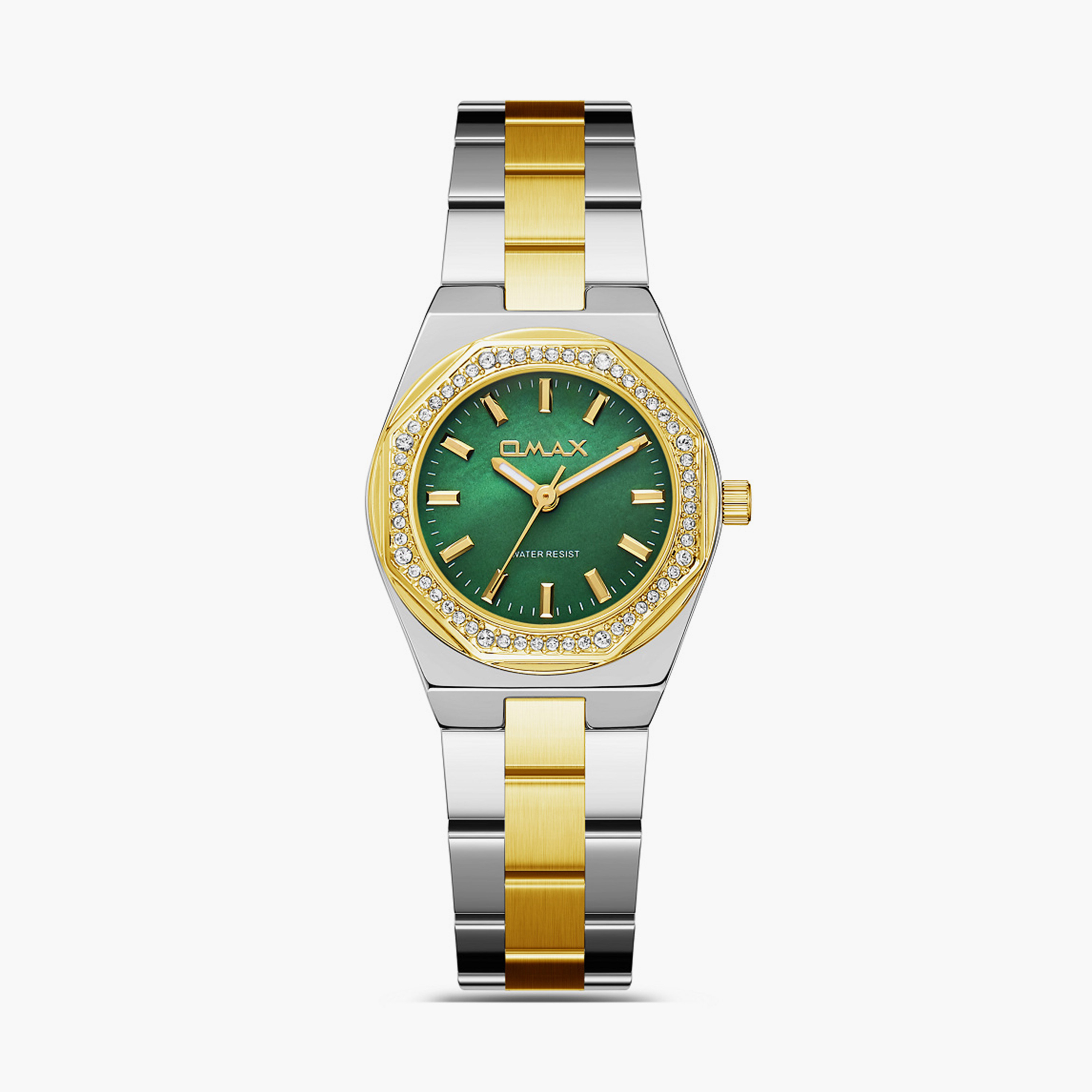 أوماكس- ساعة تناظرية   للنساء  سوار معدني  لون مزدوج   28مم | SQ-BS008T2II-women-watchesandjewellery-watches-image-5