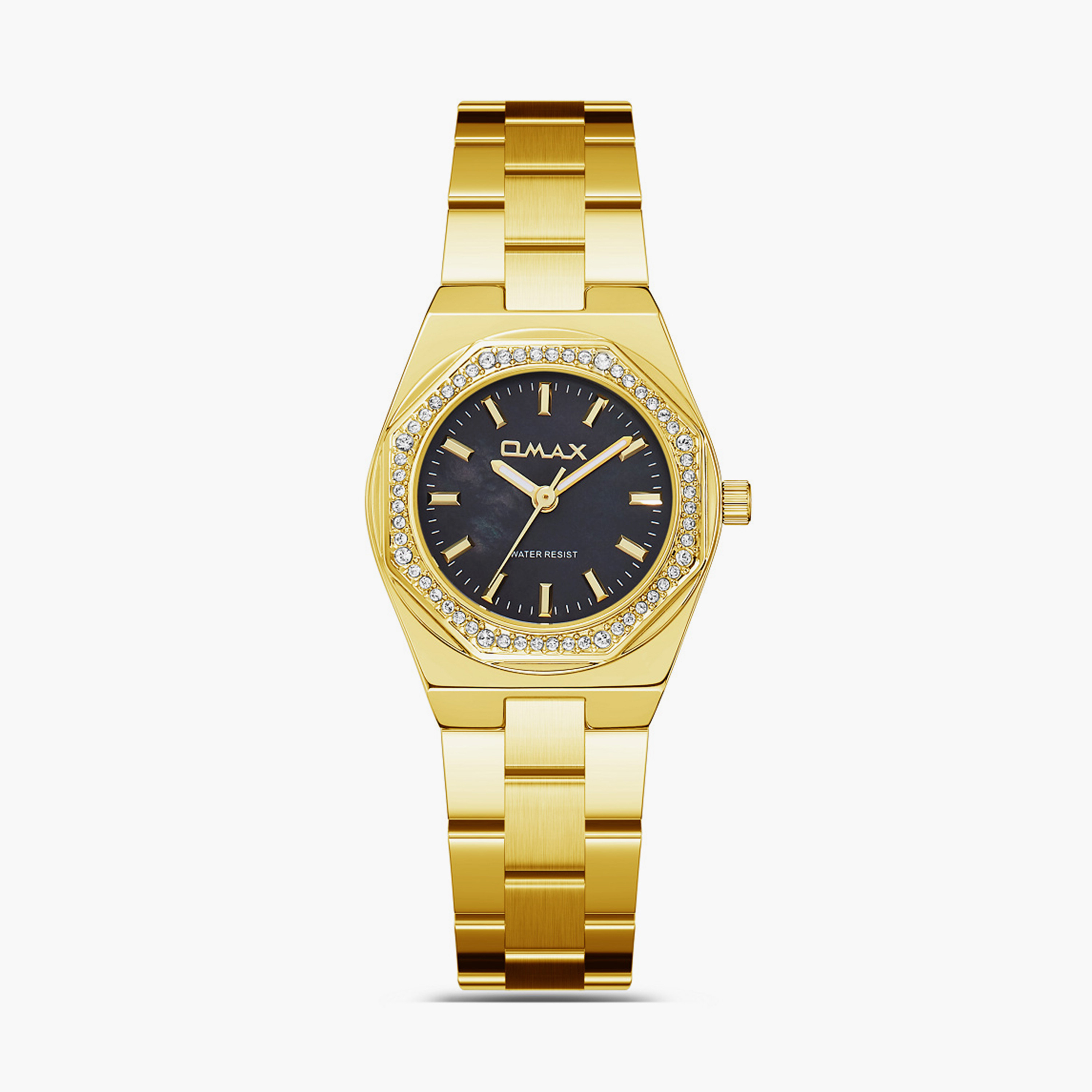 Omax Women's 28MM Gold Analog Metal Strap Watch | SQ-BS008G21I-women-watchesandjewellery-watches-image-1