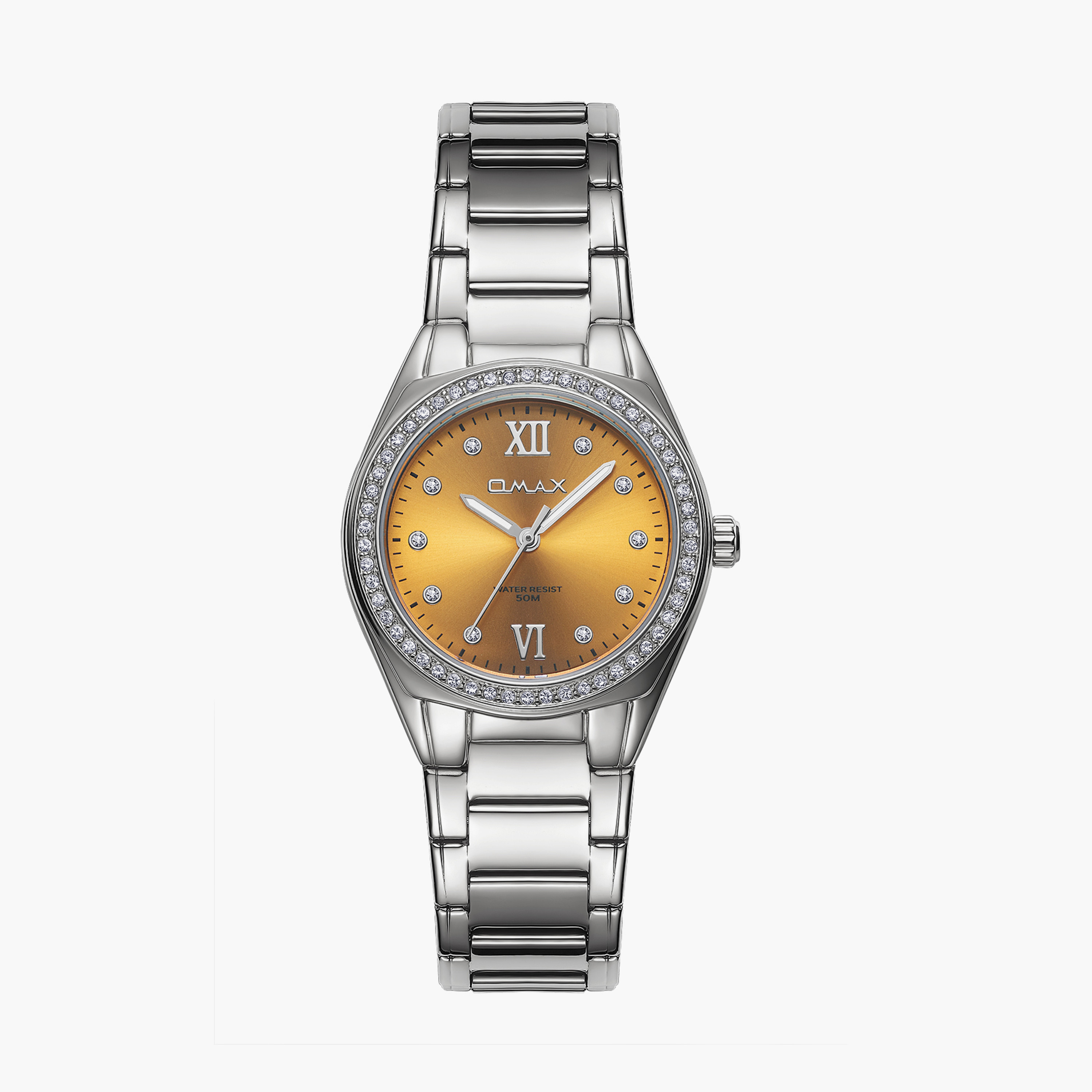 أوماكس- ساعة تناظرية   للنساء  سوار معدني  لون فضي   36مم | 00JAS016I006-women-watchesandjewellery-watches-image-1