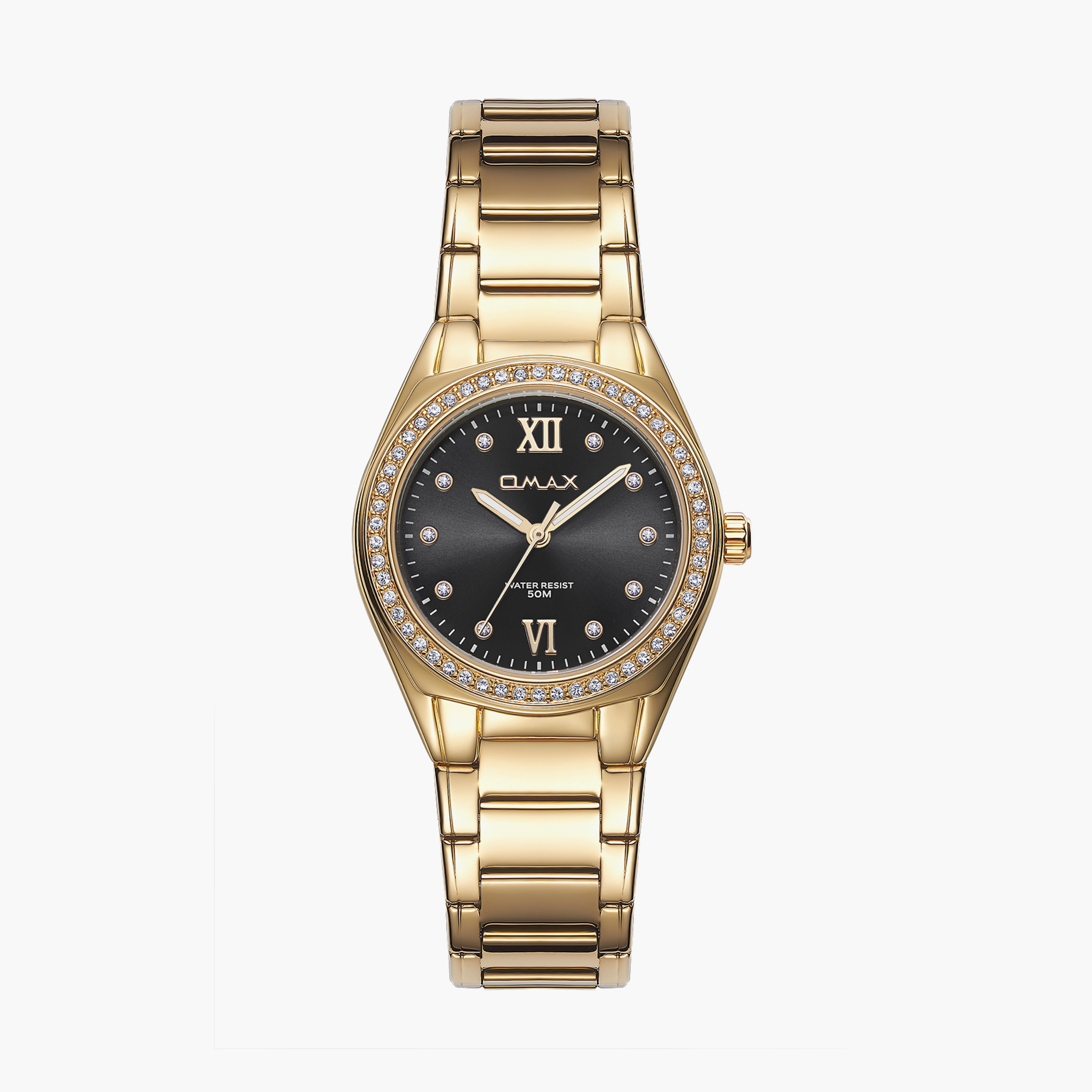 Omax Women's 36MM Gold Analog Metal Strap Watch | 00JAS016Q002-women-watchesandjewellery-watches-image-1