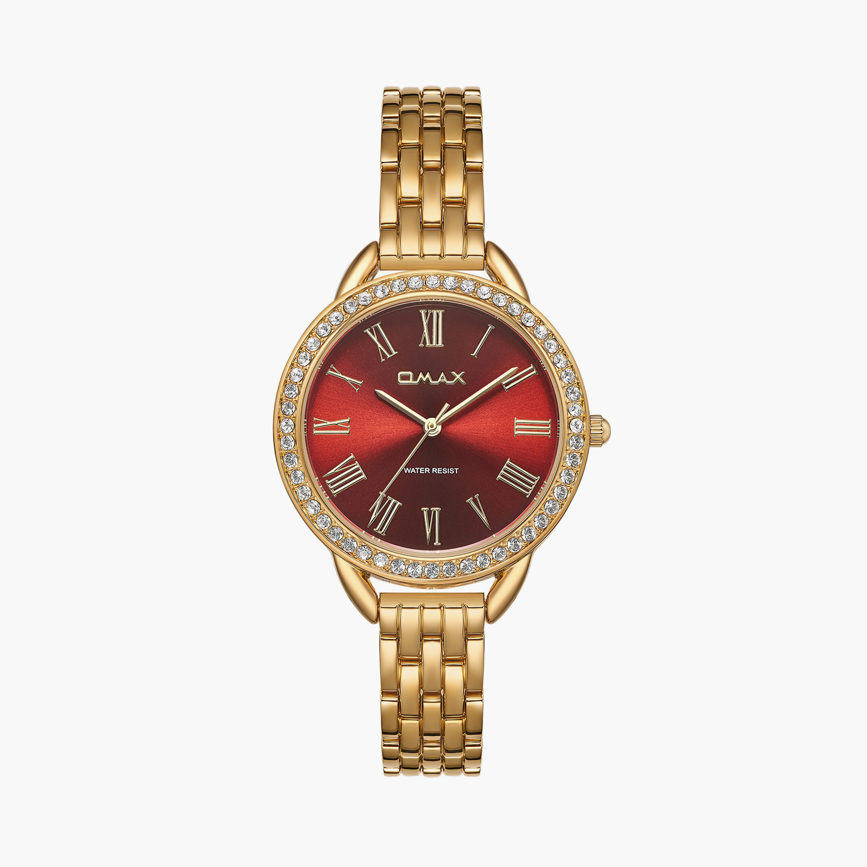 Omax Women's 32MM Gold Analog Metal Strap Watch | UT-CS006G21A-women-watchesandjewellery-watches-image-1