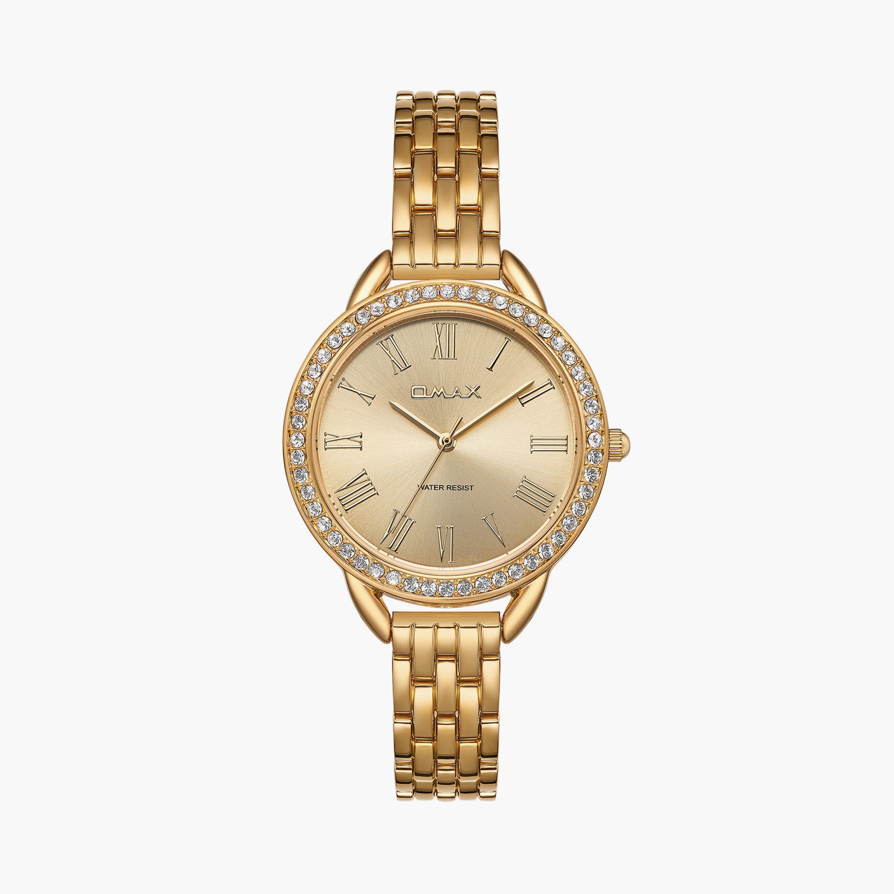 أوماكس- ساعة تناظرية   للنساء  سوار معدني  لون ذهبي   32مم | UT-CS006G11A-women-watchesandjewellery-watches-image-1