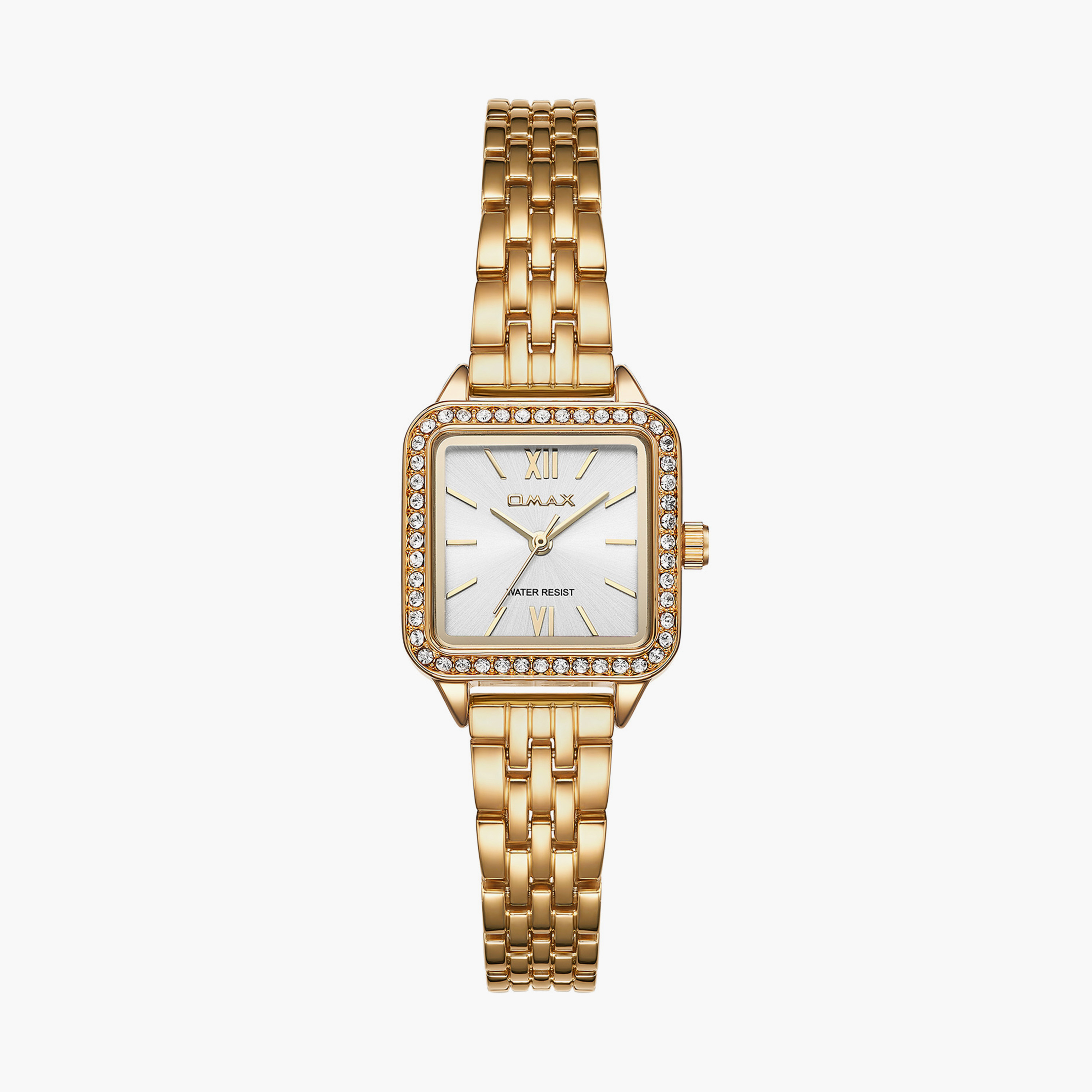 أوماكس- ساعة تناظرية   للنساء  سوار معدني  لون ذهبي   23مم | UT-DS004G31I-women-watchesandjewellery-watches-image-1