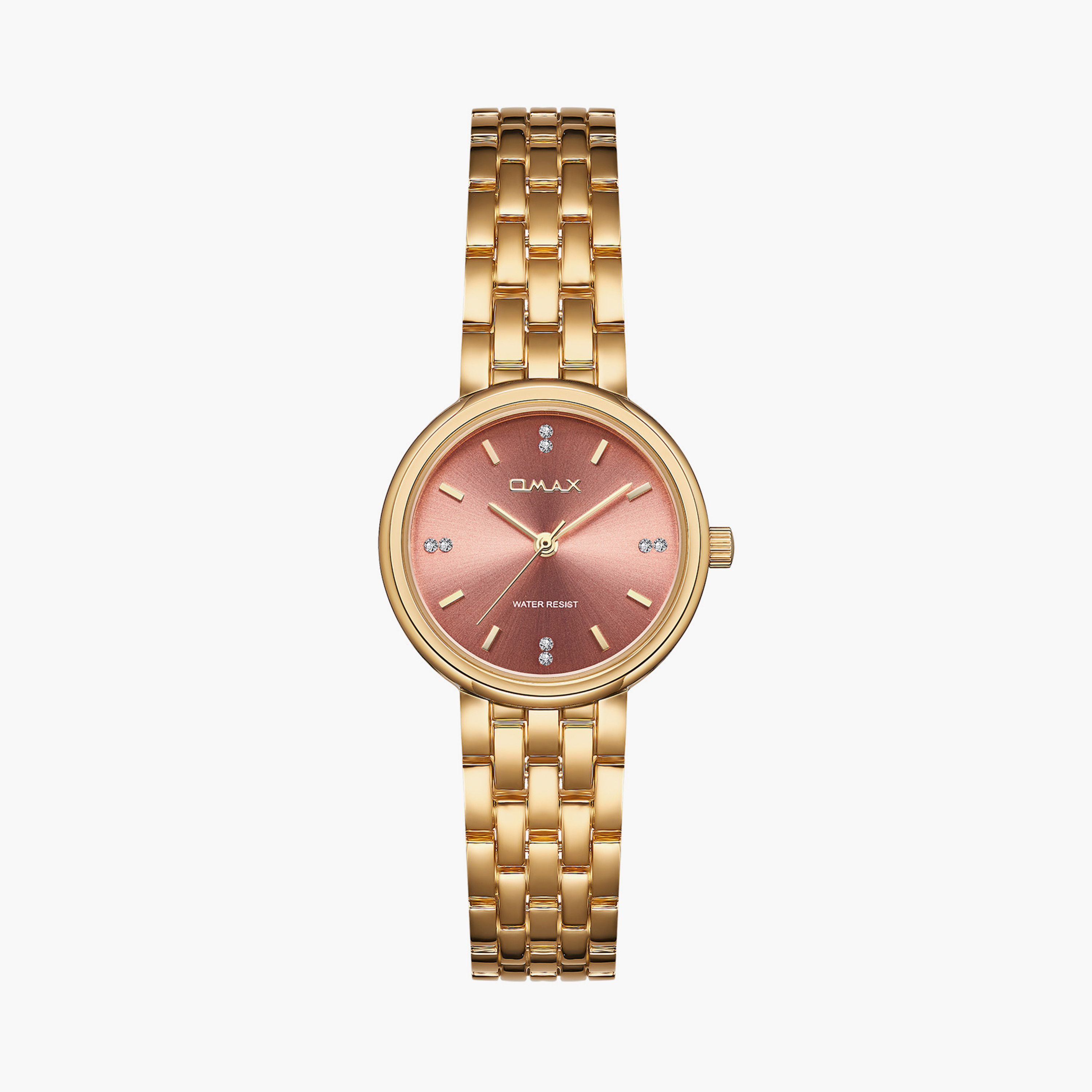 Omax Women's 28MM Gold Analog Metal Strap Watch | UT-DS006G91I-women-watchesandjewellery-watches-image-1