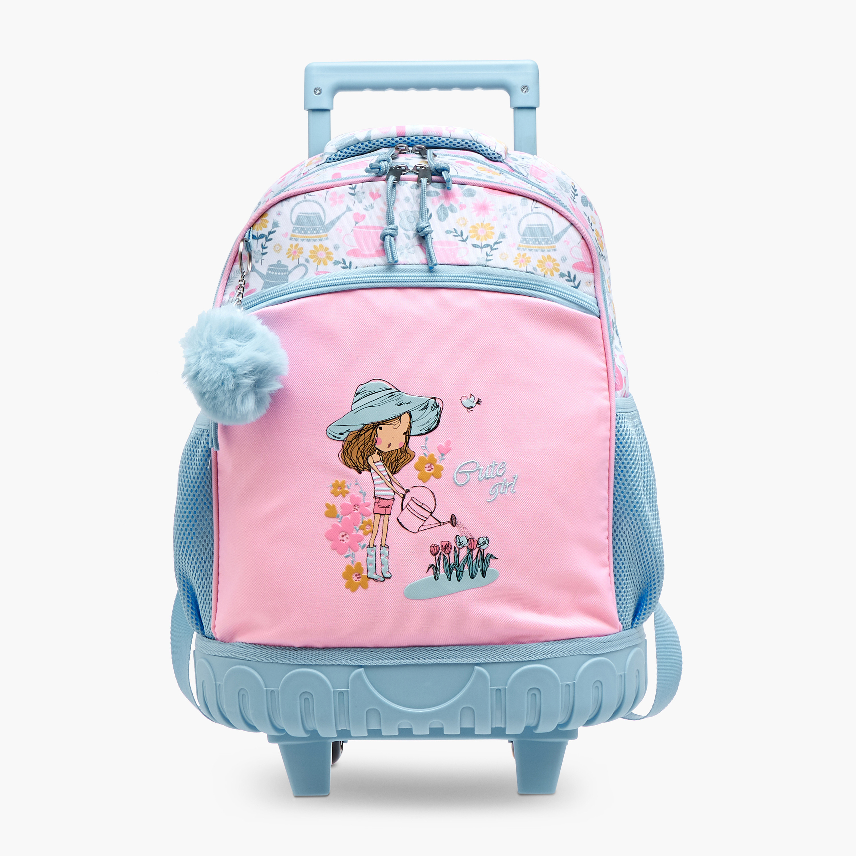 Juniors Printed Trolley Backpack with Retractable Handle - 17 inches-school-bagsandbackpacks-trolleybags-image-1
