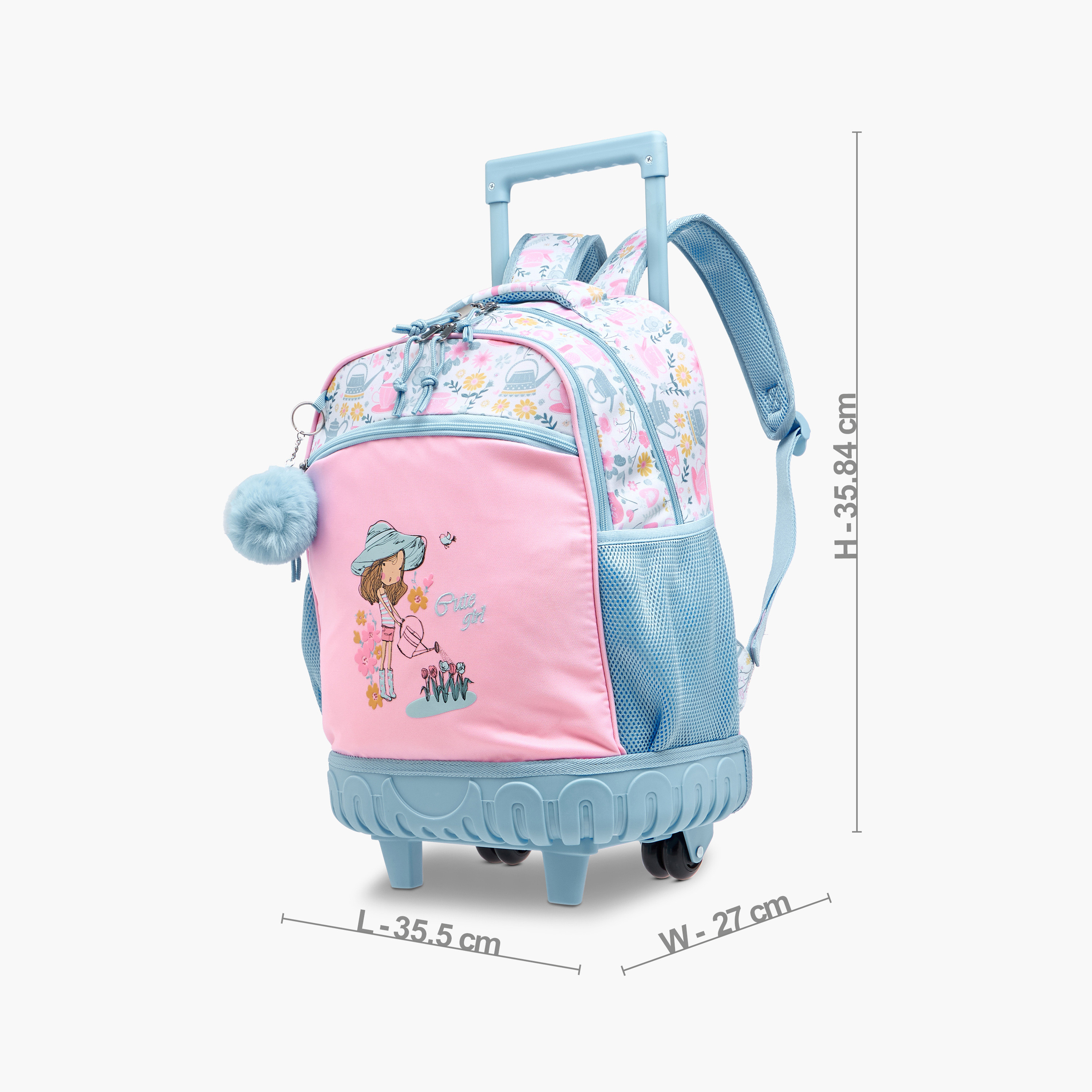 Juniors Printed Trolley Backpack with Retractable Handle - 17 inches-school-bagsandbackpacks-trolleybags-image-2
