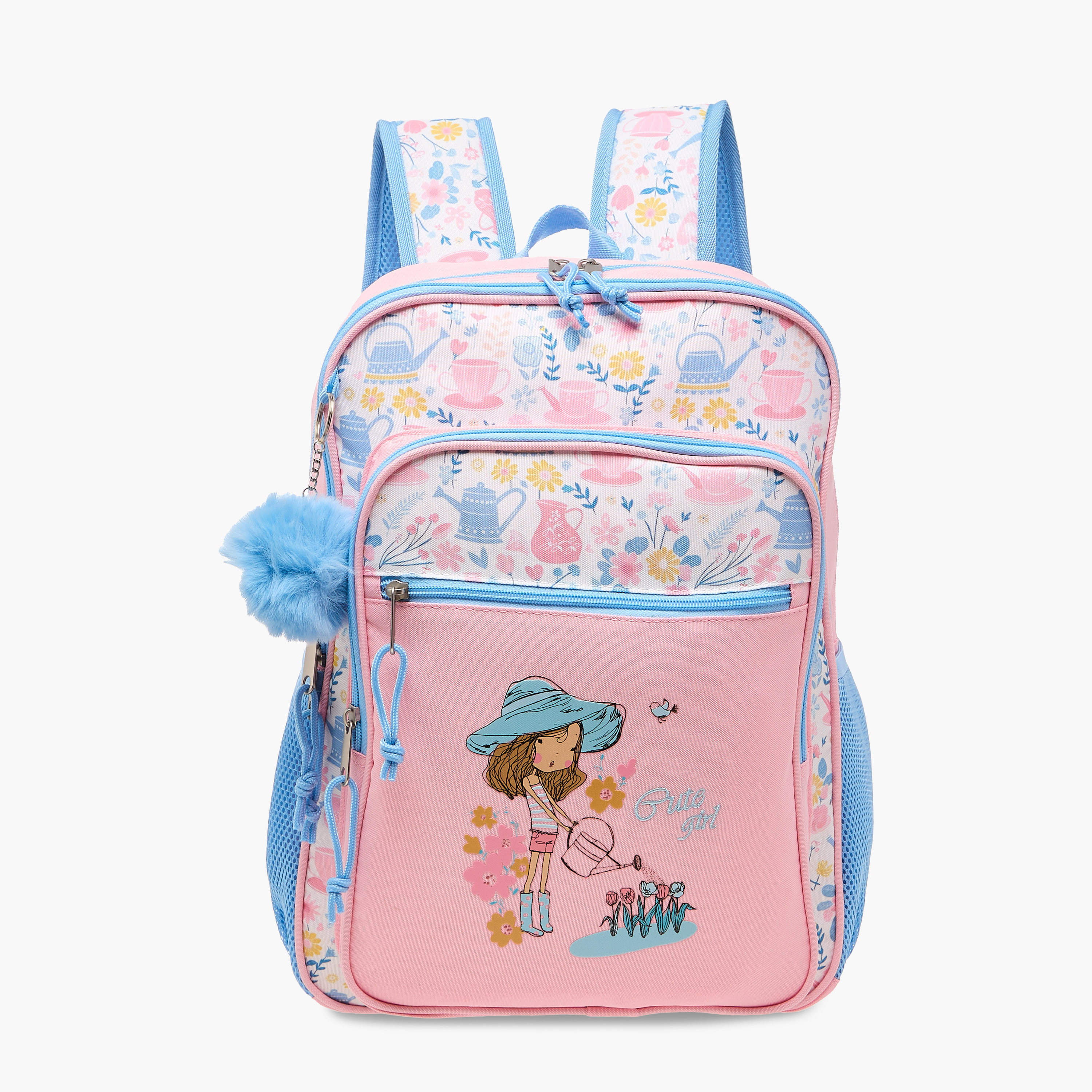 شنطة ظهر بطبعات بحمالات قابلة للتعديل وسحّاب إغلاق من جونيورز - 16 بوصة-school-bagsandbackpacks-backpacks-image-1