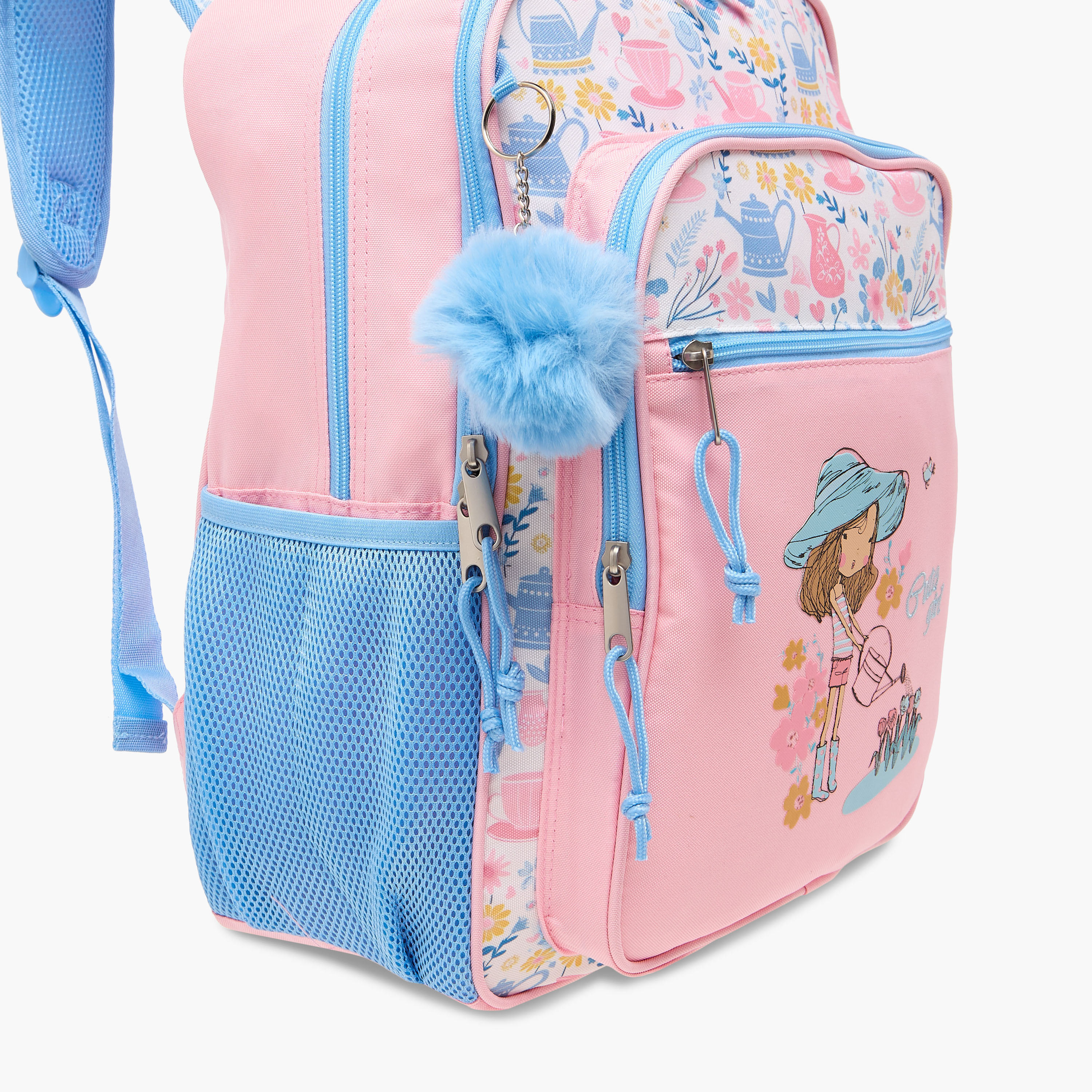 شنطة ظهر بطبعات بحمالات قابلة للتعديل وسحّاب إغلاق من جونيورز - 16 بوصة-school-bagsandbackpacks-backpacks-image-7