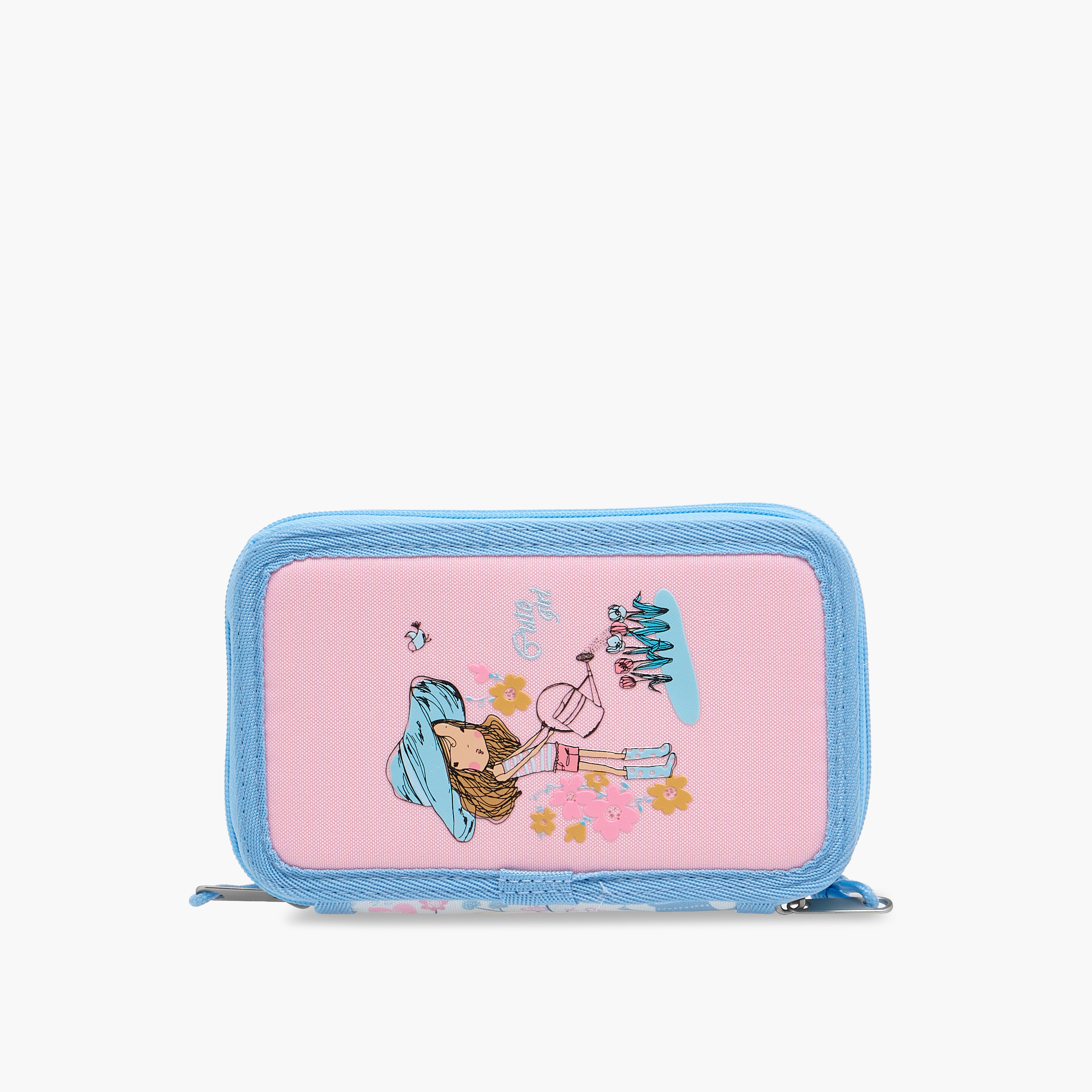 Juniors Printed Pencil Pouch with Zip Closure-school-stationery-pencilcases-image-3