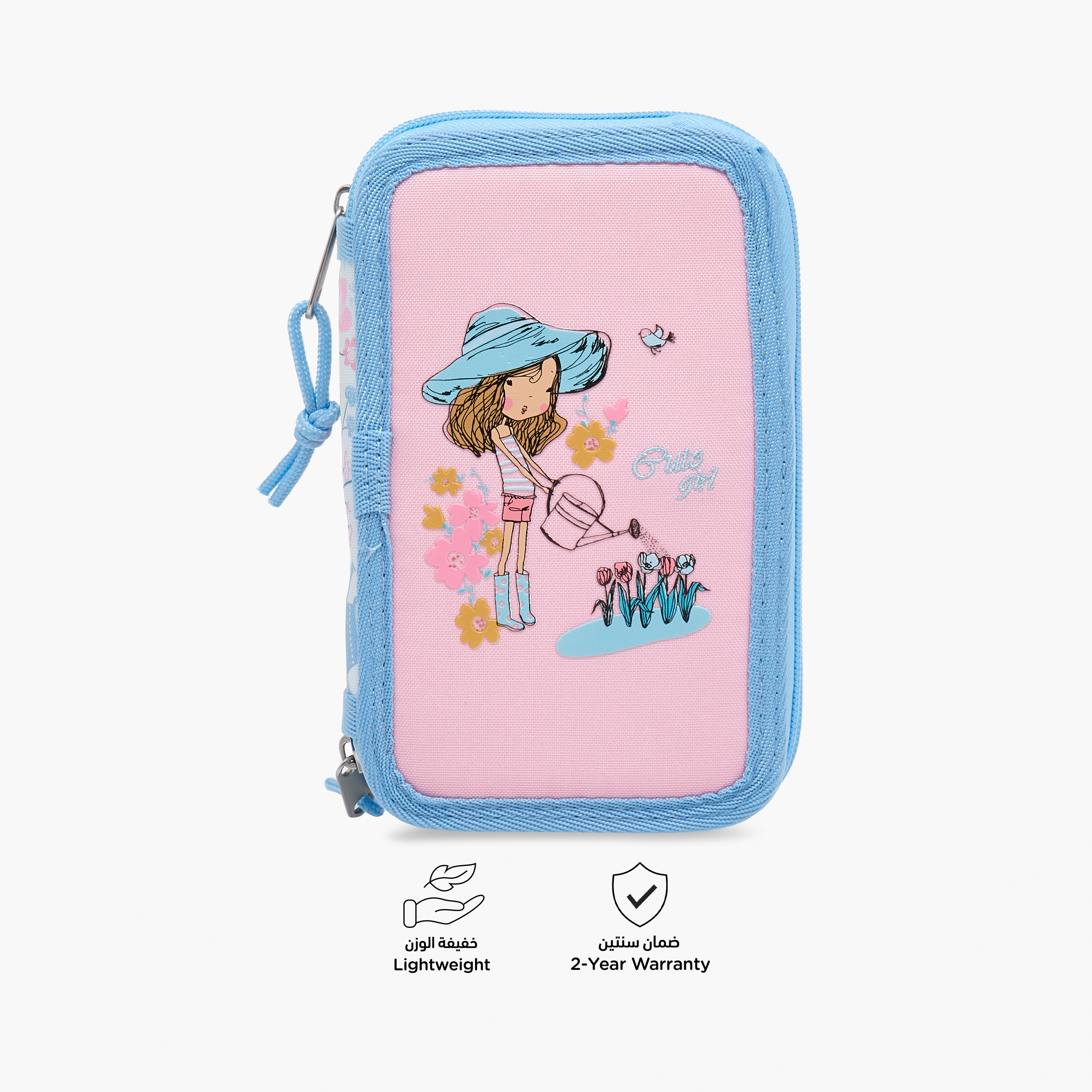 Juniors Printed Pencil Pouch with Zip Closure-school-stationery-pencilcases-image-4