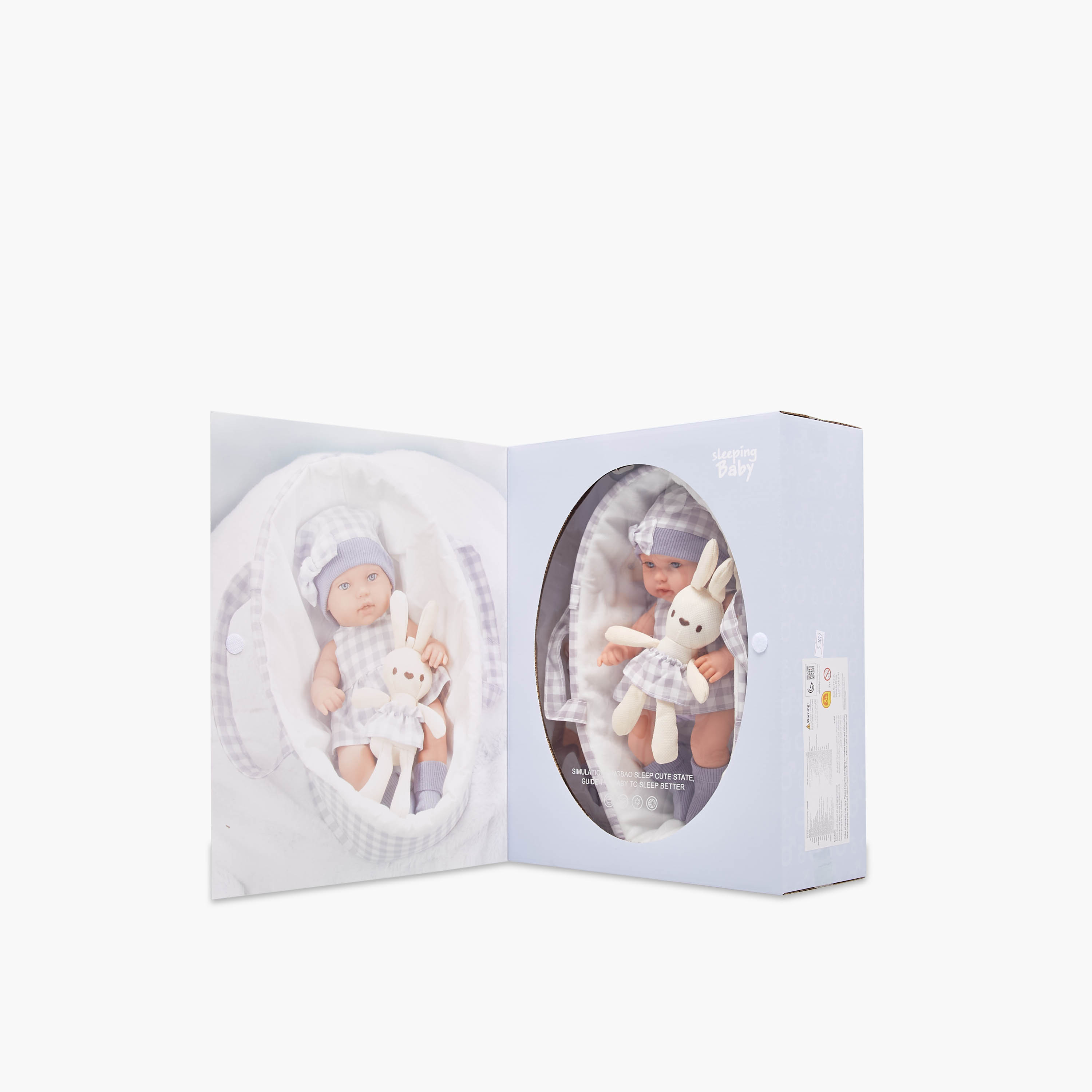 Baby Doll Playset with Bunny and Carry Basket - 35 cm-toys-dollsandplaysets-dolls-image-2