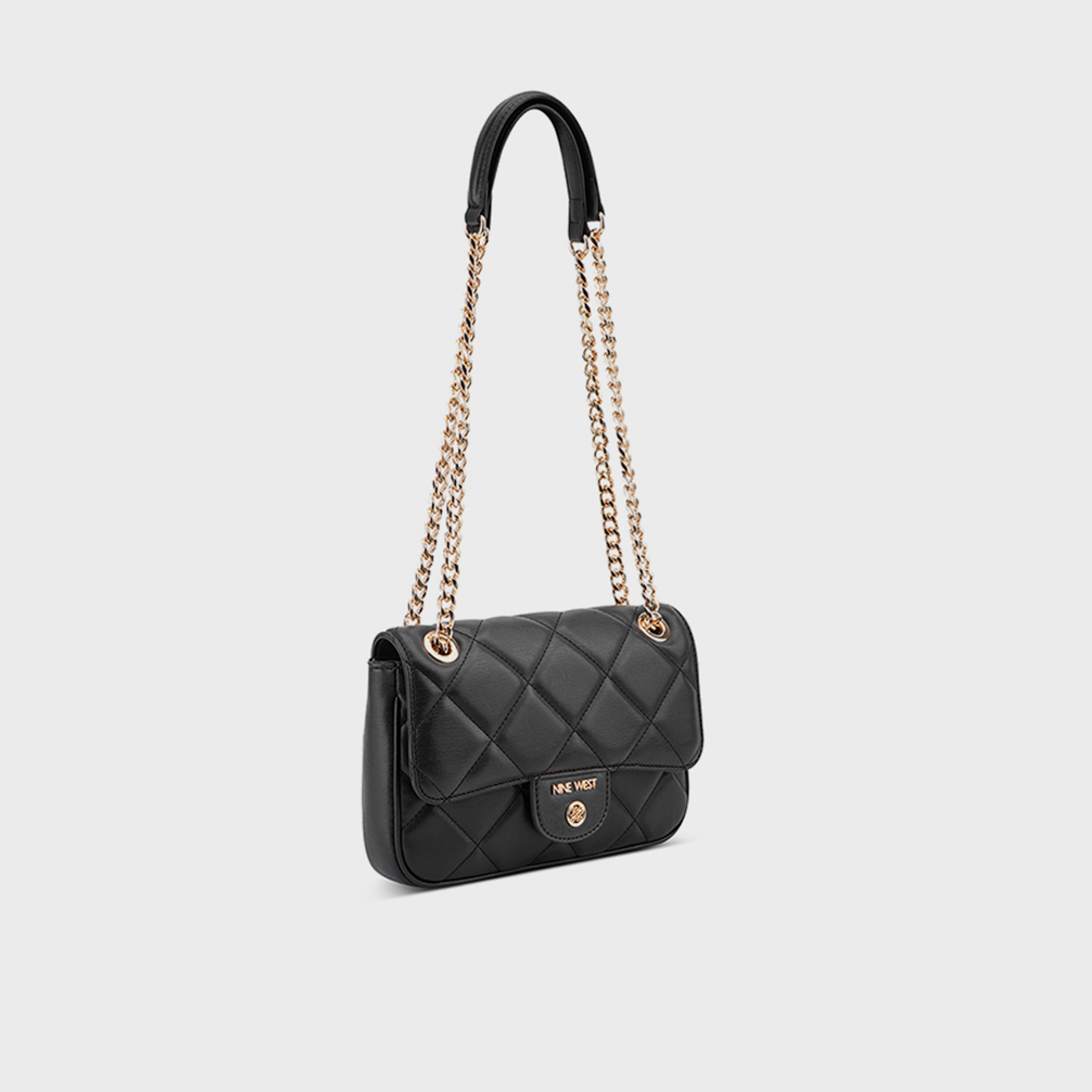 ناين ويست- شنطة كروس ميلاني مبطنة مع إغلاق بغطاء وحزام سلسلة-women-bagsandwallets-handbags-image-3