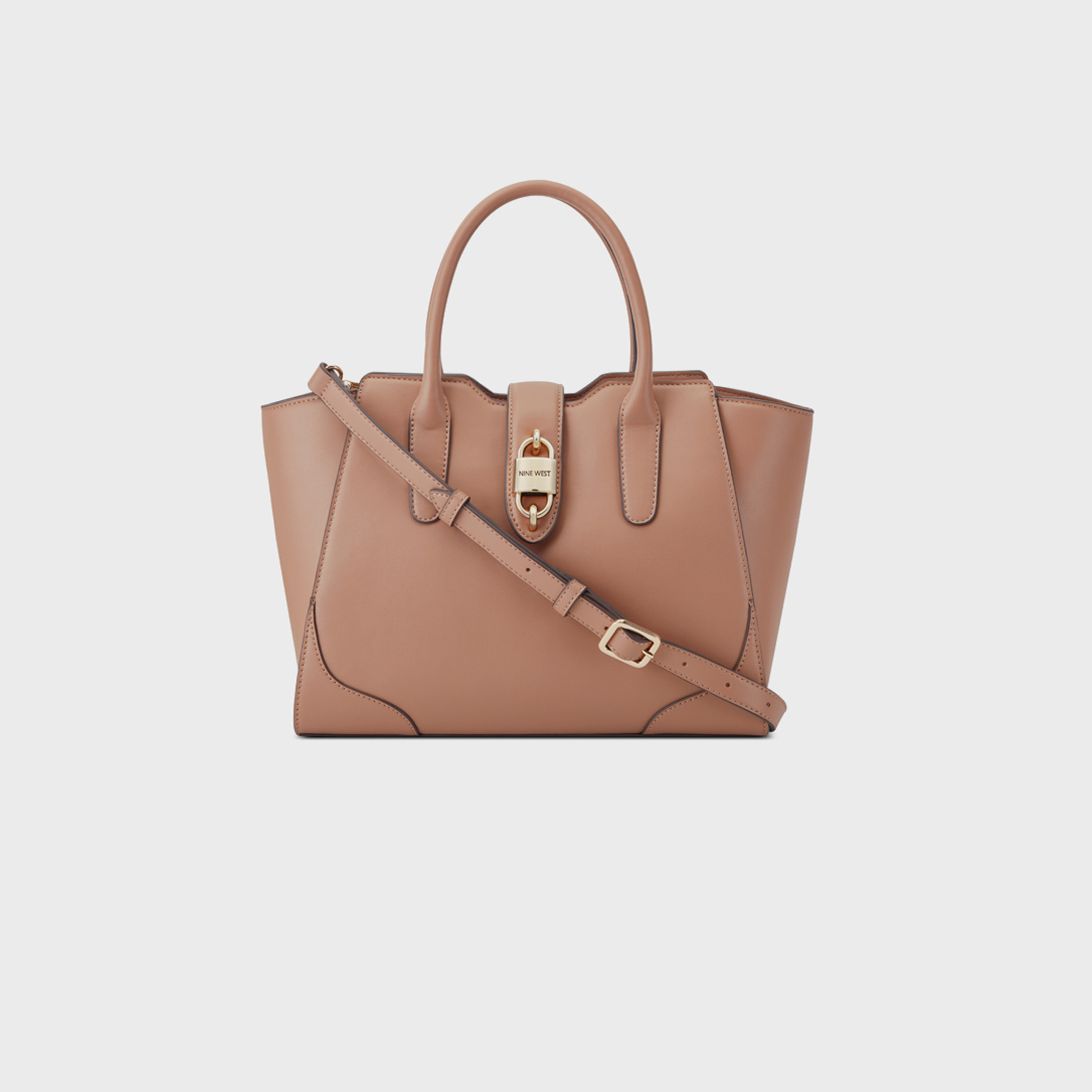 ناين ويست- شنطة ويسون ذات المقبض المزدوج مع سحاب للإغلاق وحزام قابل للفصل-women-bagsandwallets-handbags-image-1