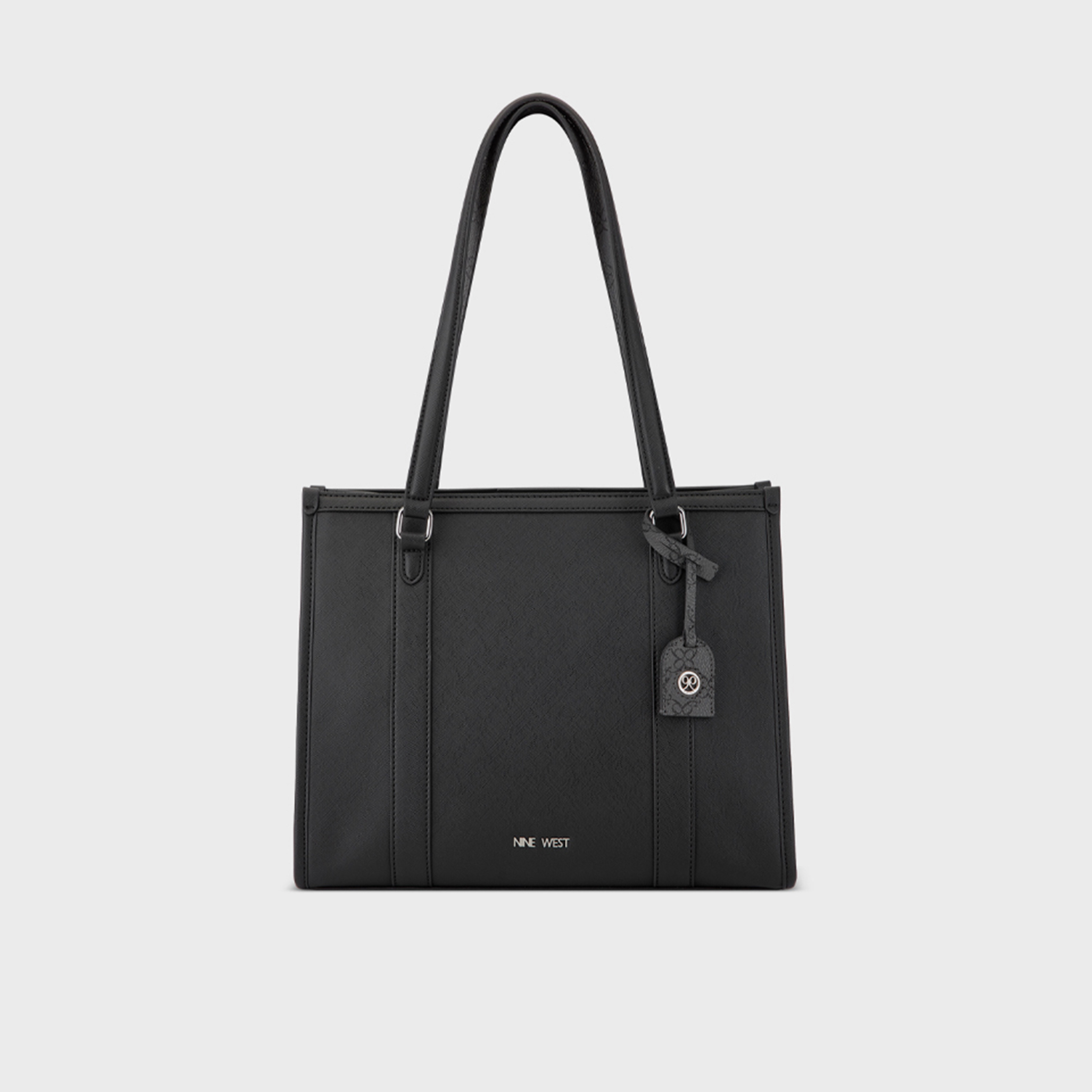 Nine West Briar Textured Double Handle Tote Bag with Magnetic Closure-women-bagsandwallets-handbags-image-1