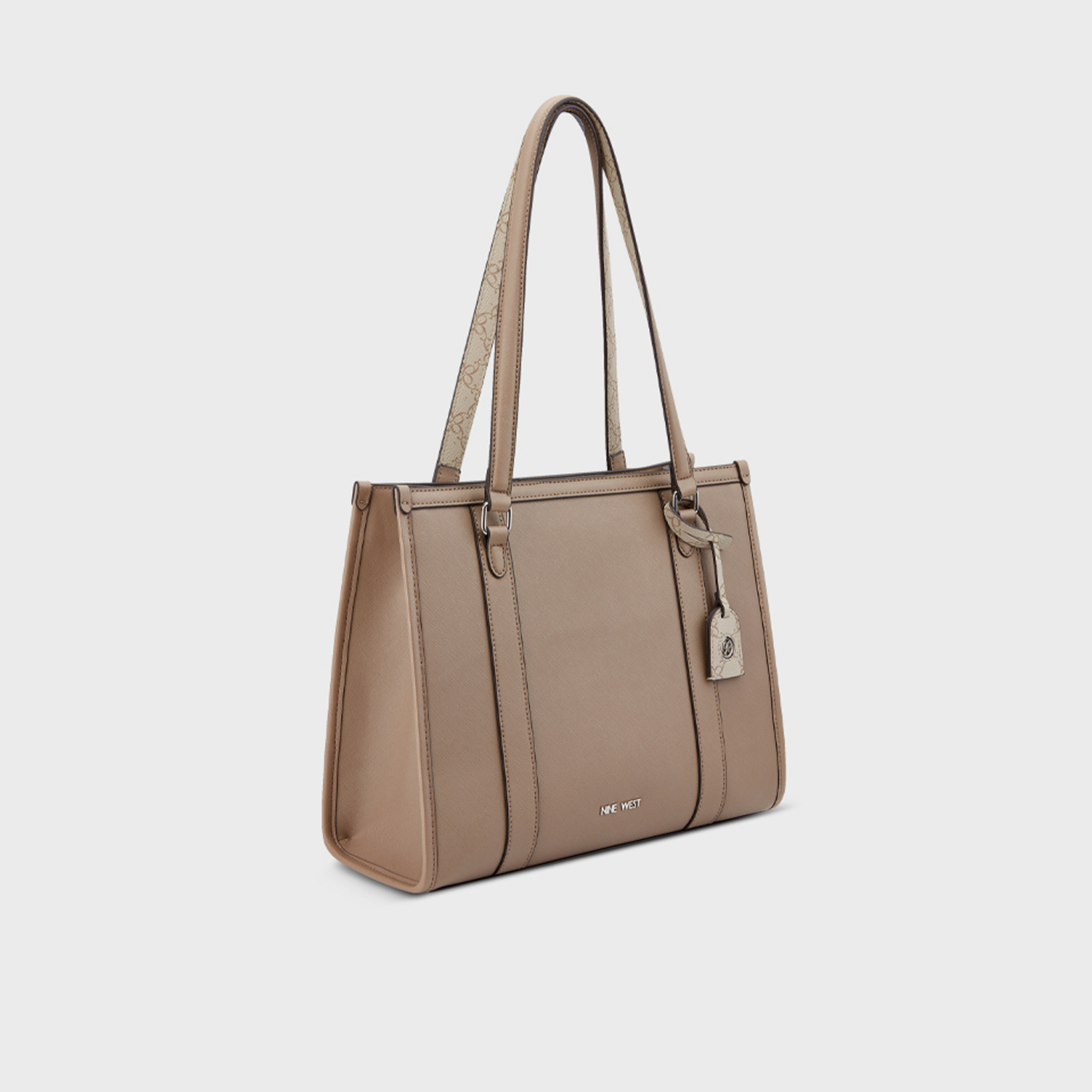 Nine West Briar Textured Double Handle Tote Bag with Magnetic Closure-women-bagsandwallets-handbags-image-7
