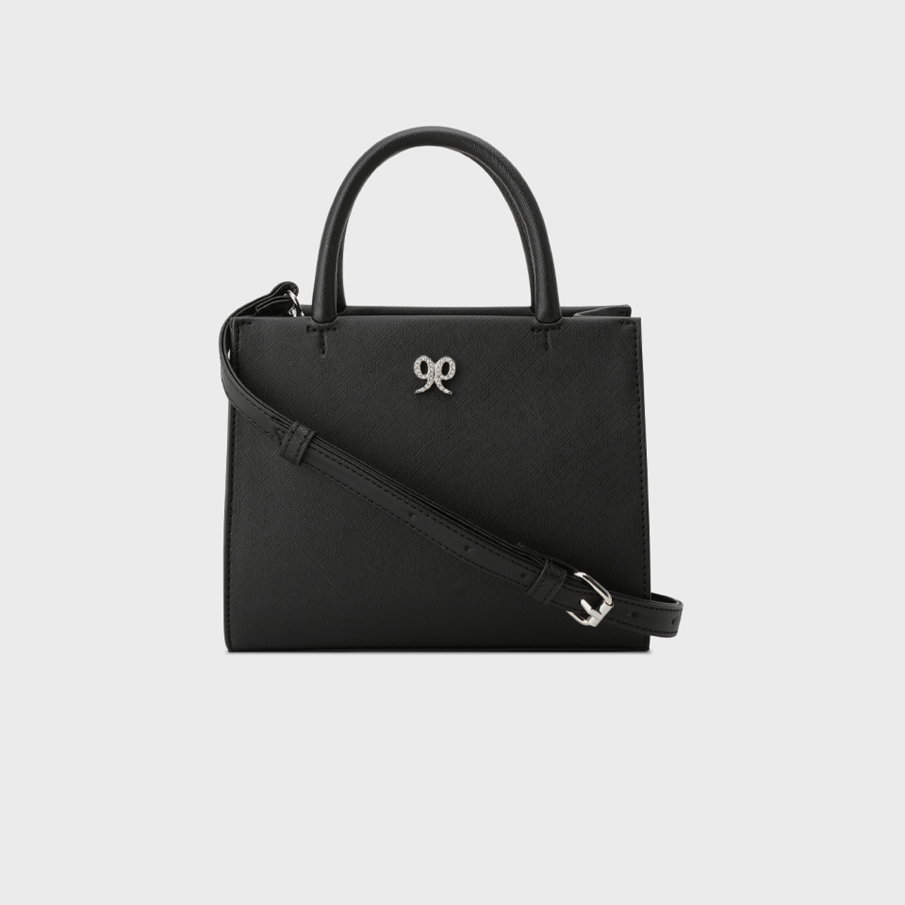 ناين ويست- شنطة ساتشيل اليورا بيرلز بمقبض مزدوج وقفل مغناطيسي وحزام قابل للفصل-women-bagsandwallets-handbags-image-1