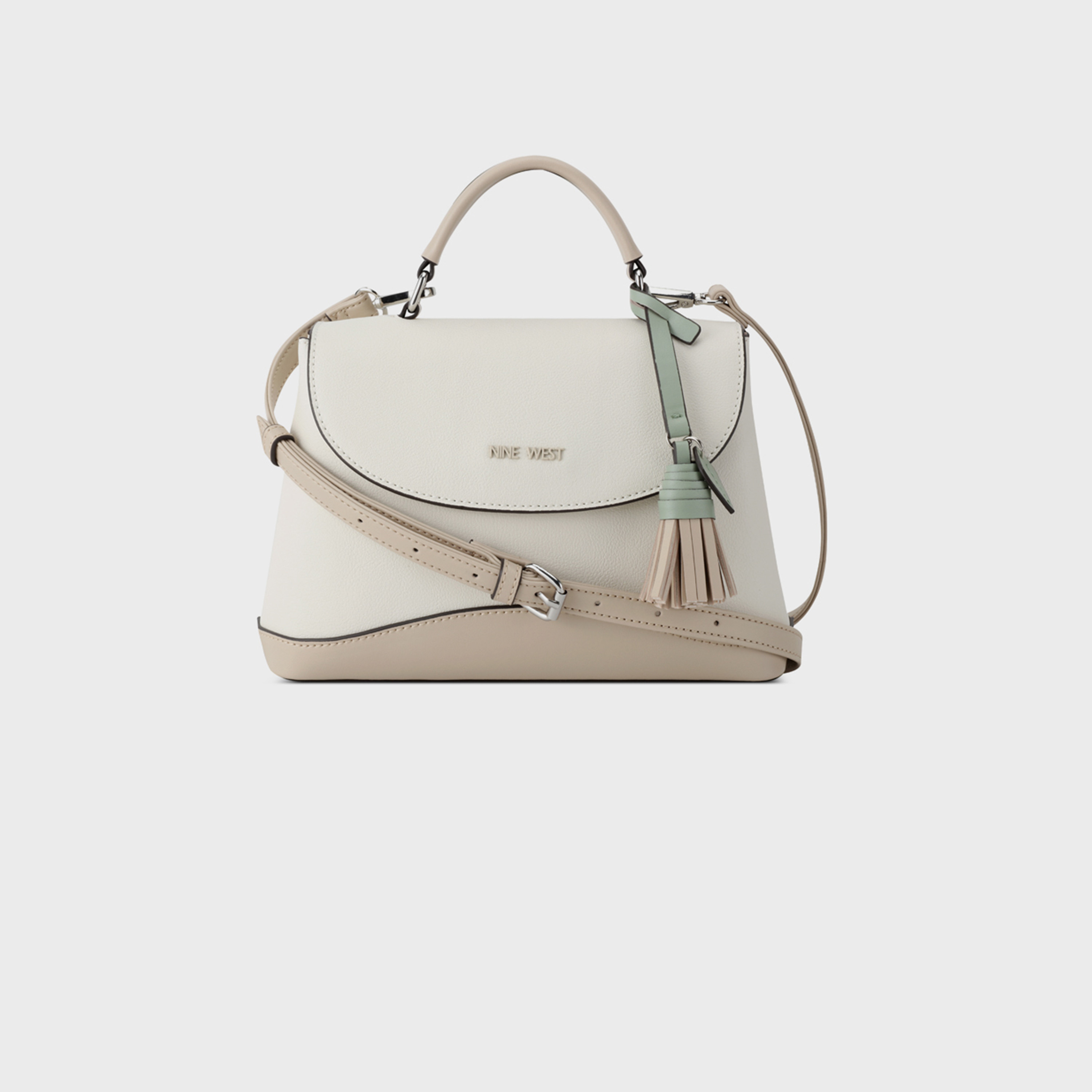 ناين ويست- شنطة يد مارين ذات مقبض علوي مزخرف مع إغلاق بغطاء وحزام قابل للفصل-women-bagsandwallets-handbags-image-3
