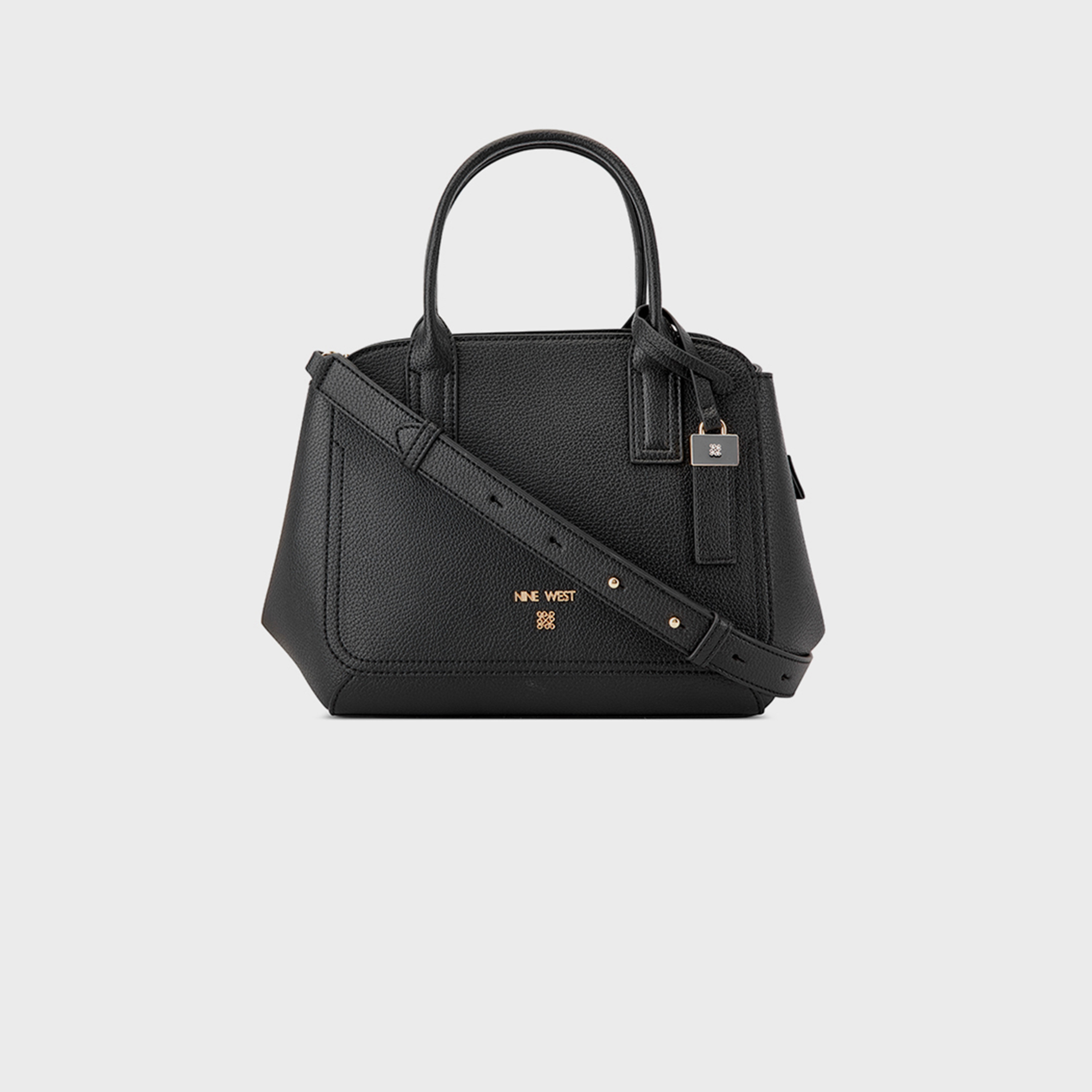 ناين ويست- شنطة يد مودرن مزدوجة المقبض بسحاب للإغلاق وحزام قابل للفصل-women-bagsandwallets-handbags-image-1