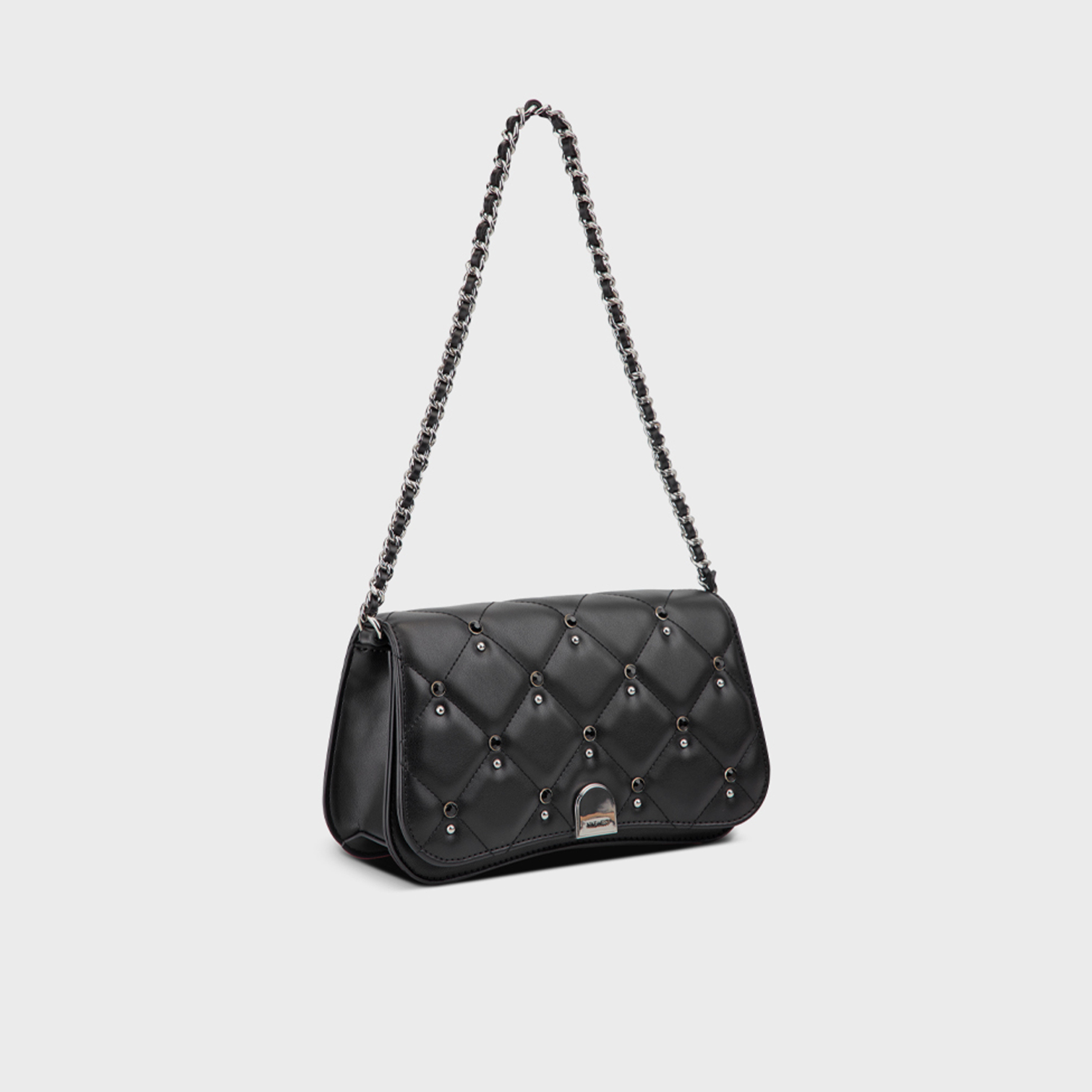 Nine West Somi Embellishment Shoulder Bag with Flap Closure and Chain Strap-women-bagsandwallets-handbags-image-3