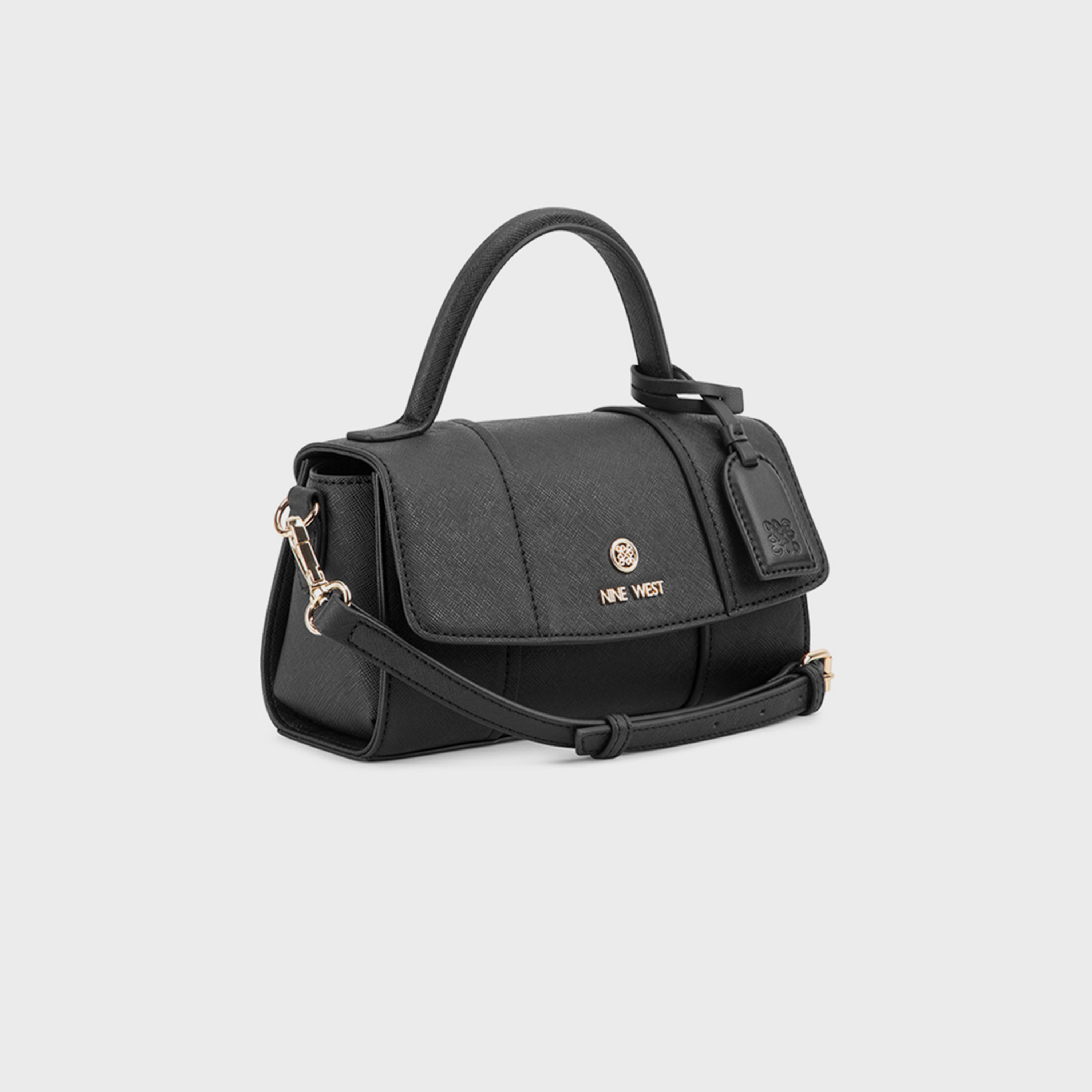 ناين ويست- شنطة كروس جرادي بمقبض علوي وإغلاق بغطاء وحزام قابل للتعديل-women-bagsandwallets-handbags-image-3